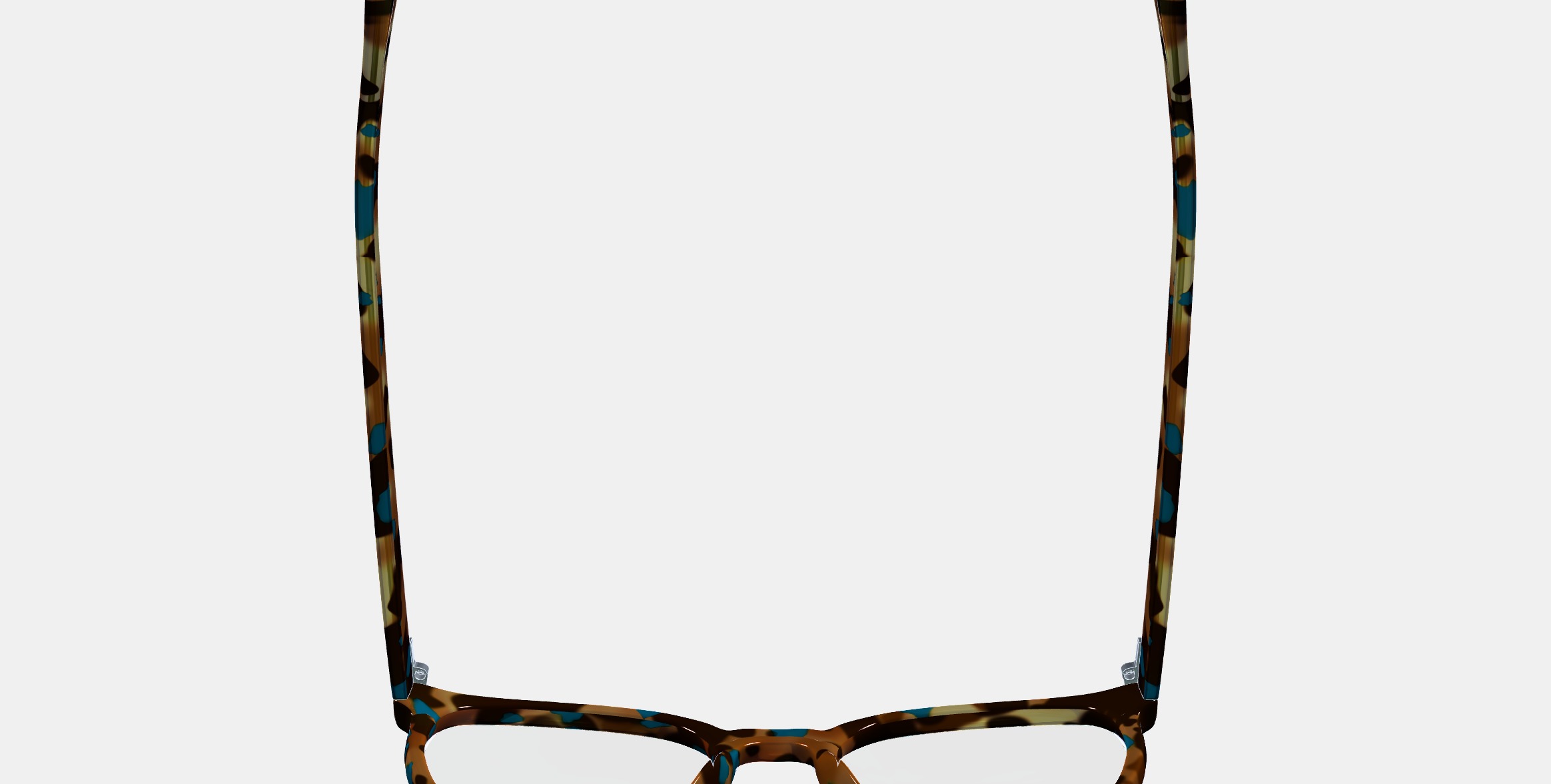 Gillian Eyeglasses in Teal Tortoise 3D model_8
