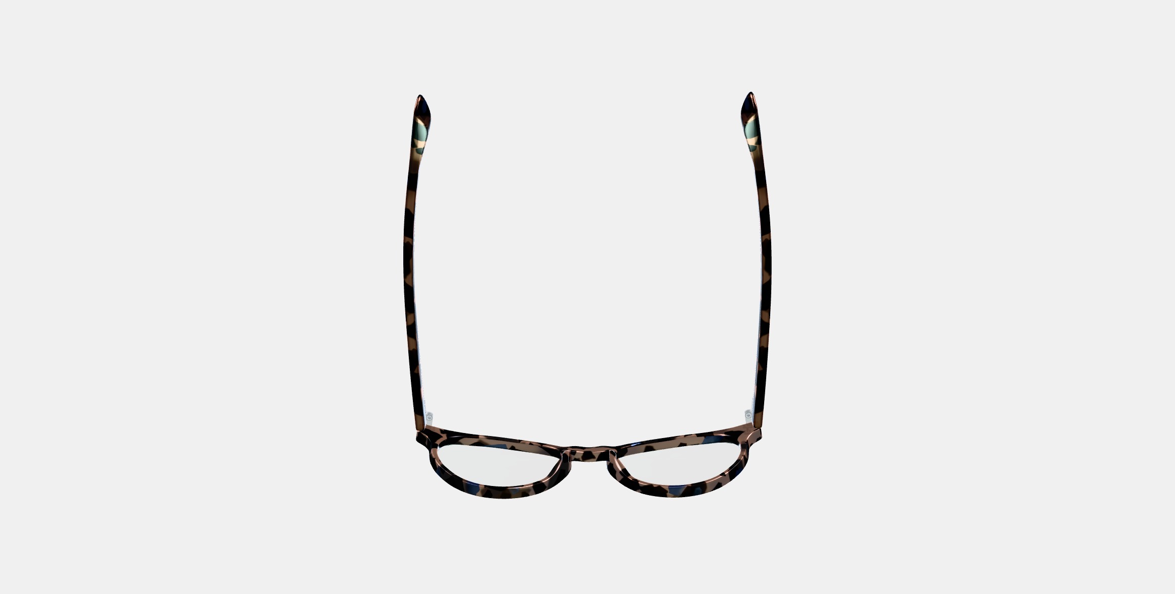 Leila Eyeglasses in Smoky Pearl Tortoise 3D model_8