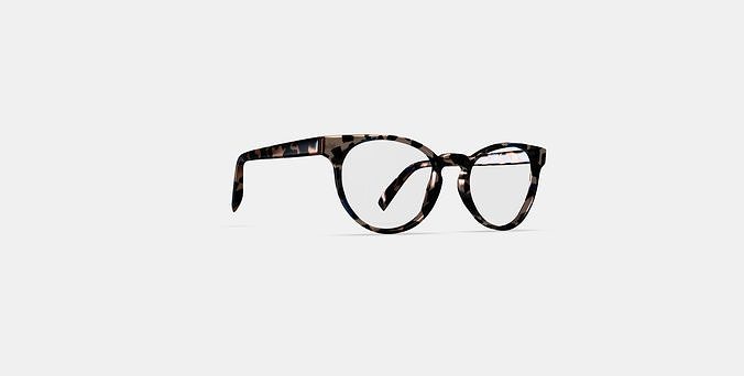 Leila Eyeglasses in Smoky Pearl Tortoise 3D model