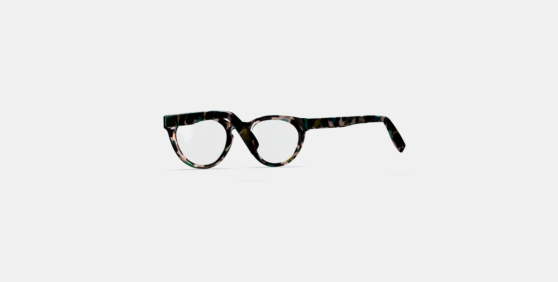 Isla Eyeglasses in Aventurine Tortoise 3D model_16