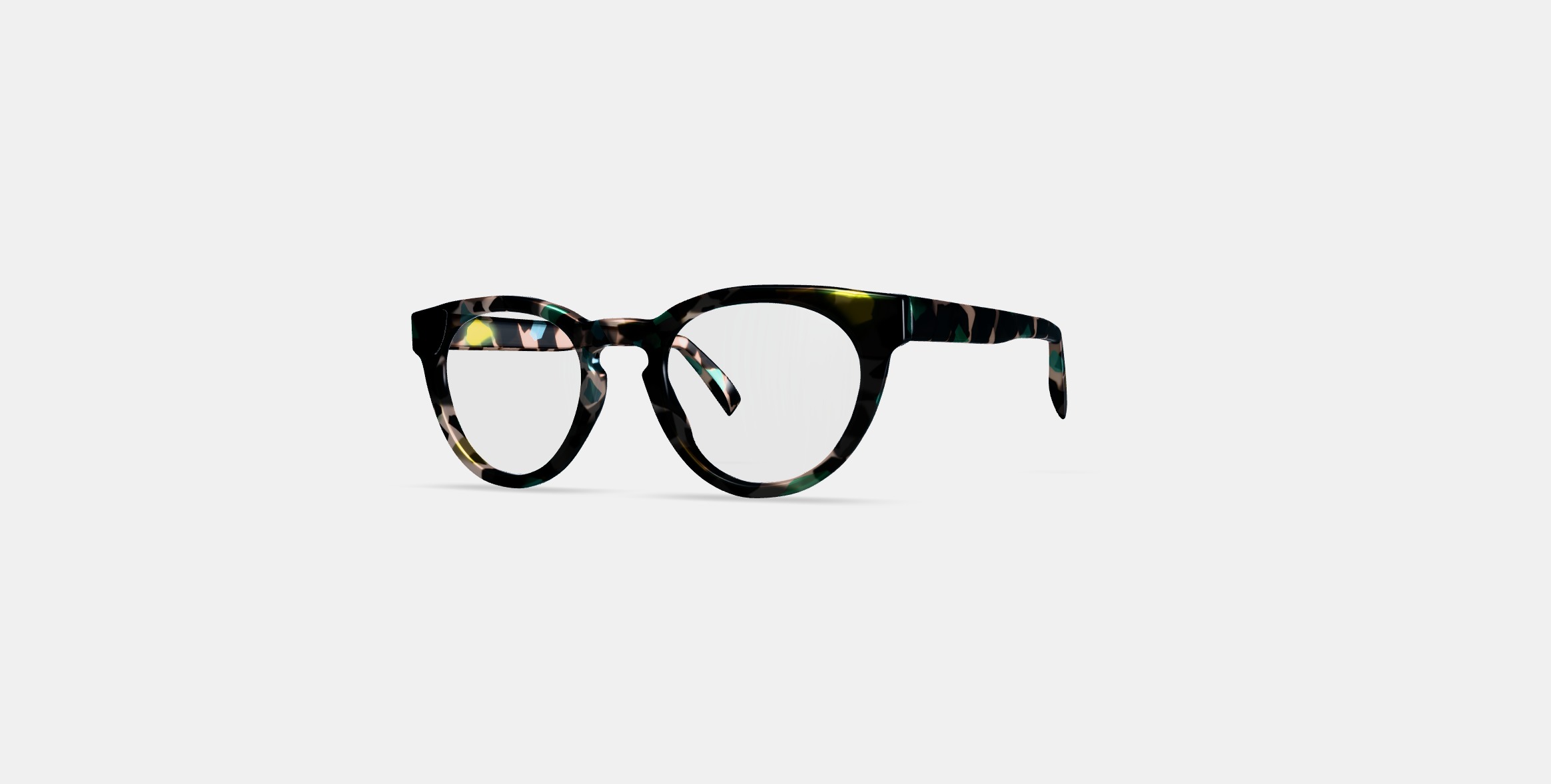 Isla Eyeglasses in Aventurine Tortoise 3D model_12