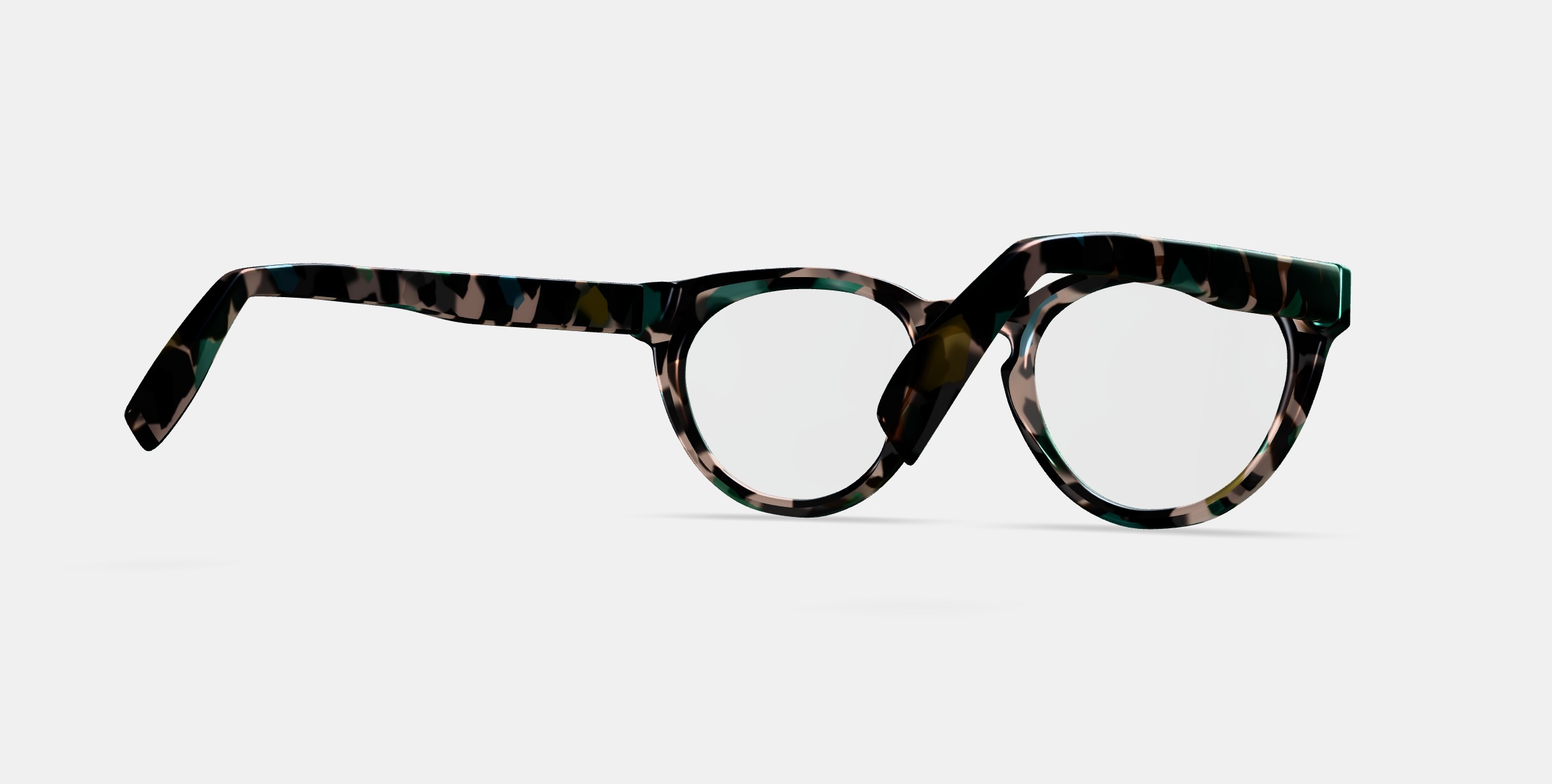 Isla Eyeglasses in Aventurine Tortoise 3D model_3