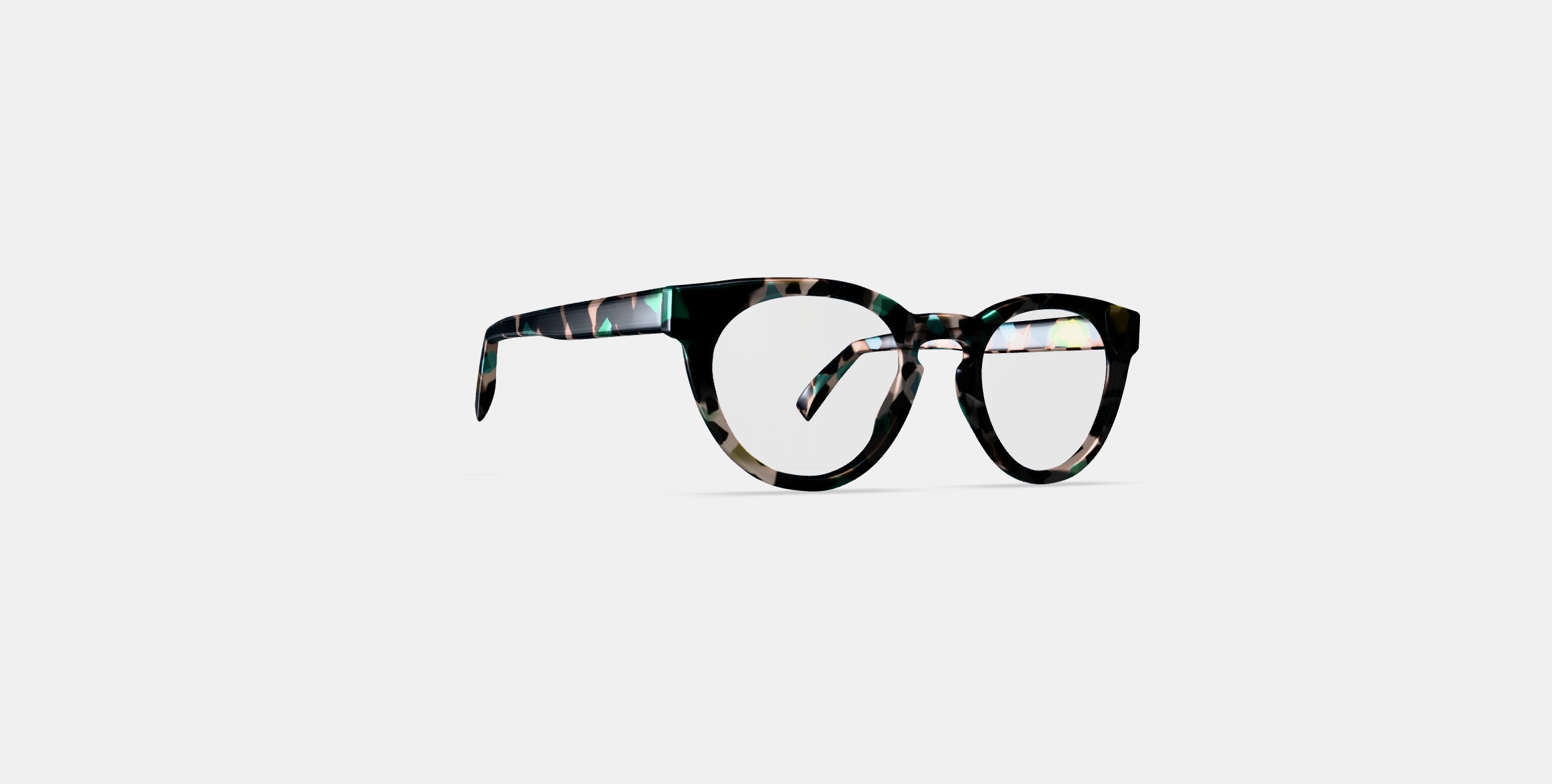 Isla Eyeglasses in Aventurine Tortoise 3D model_2
