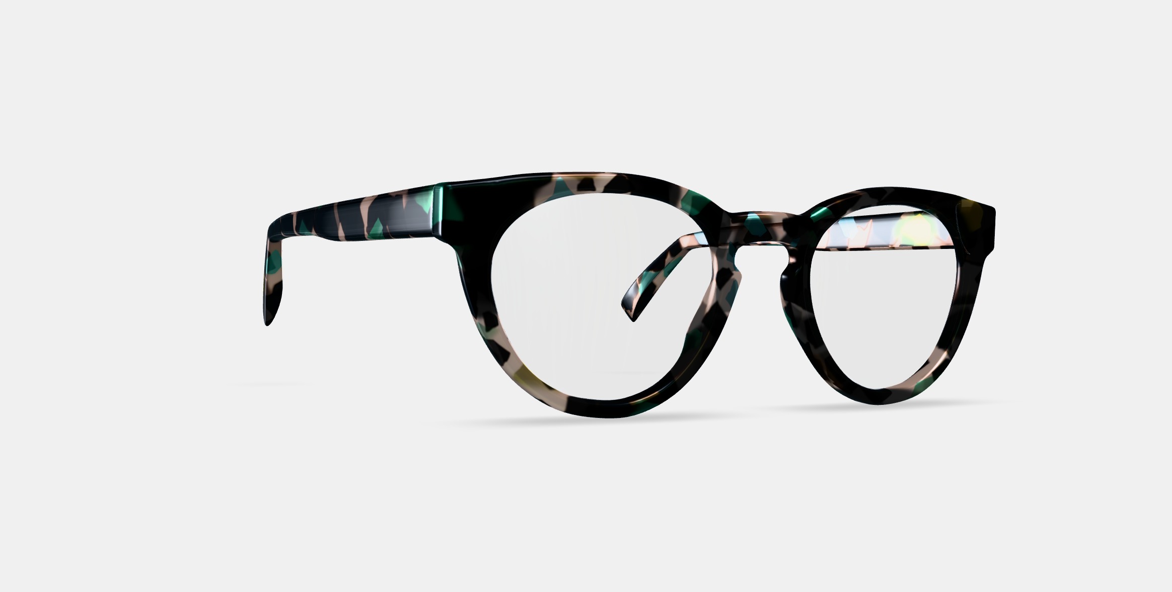 Isla Eyeglasses in Aventurine Tortoise 3D model_8