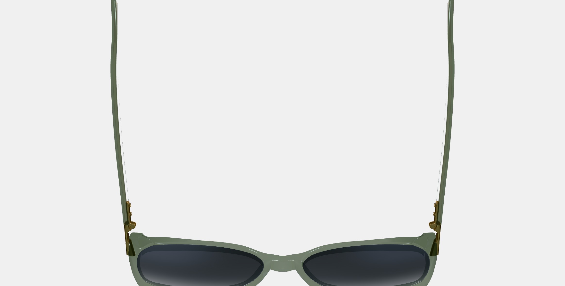 Nancy Sunglasses in Palm Crystal with Polished Gold 3D model_8