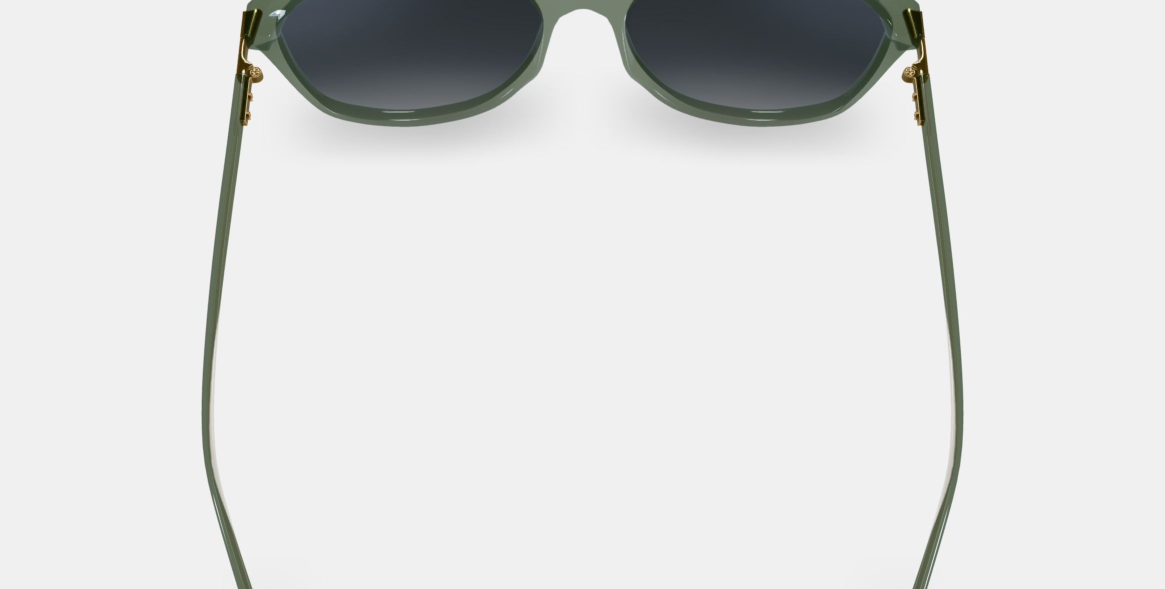 Nancy Sunglasses in Palm Crystal with Polished Gold 3D model_4