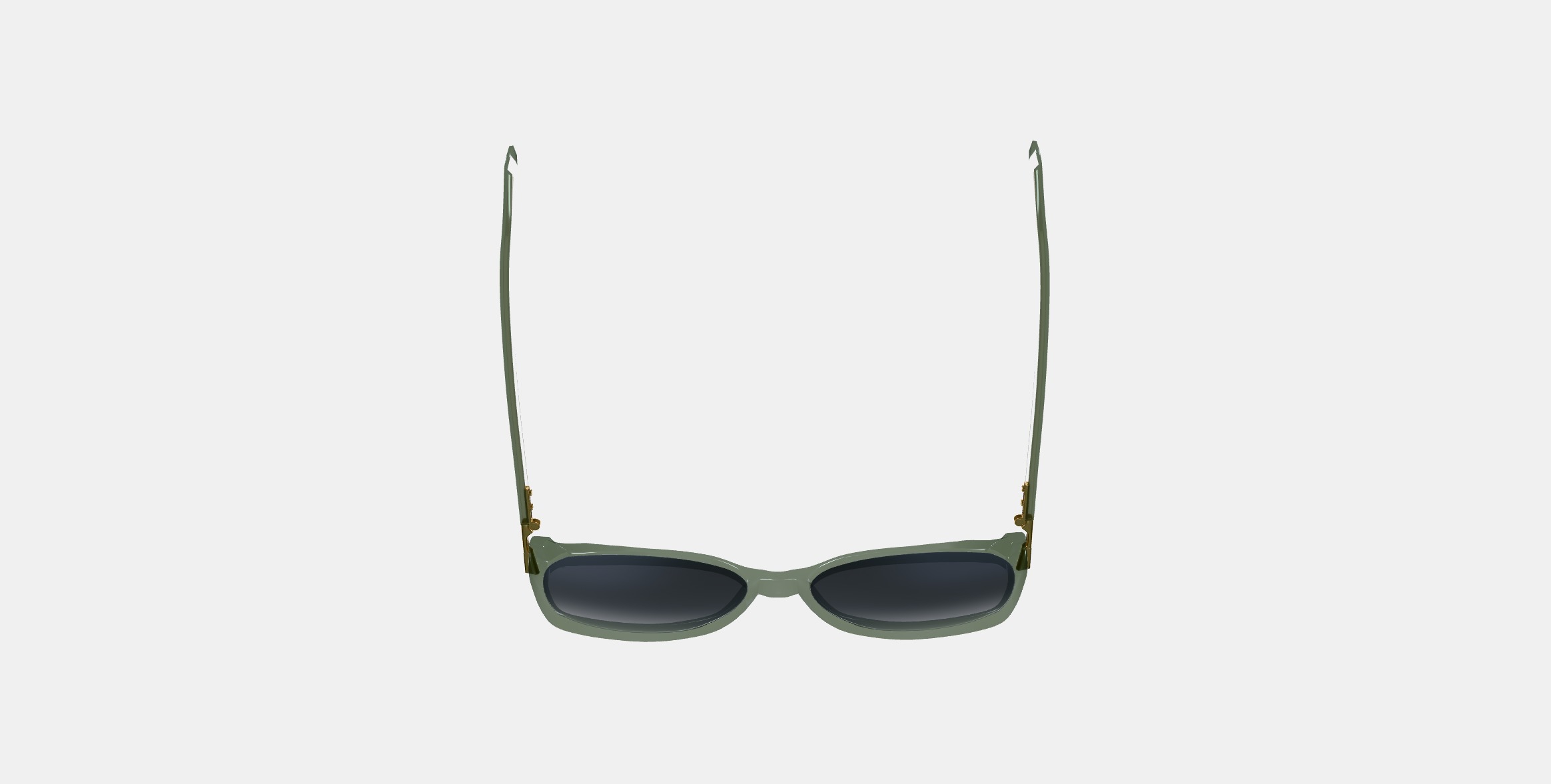 Nancy Sunglasses in Palm Crystal with Polished Gold 3D model_6