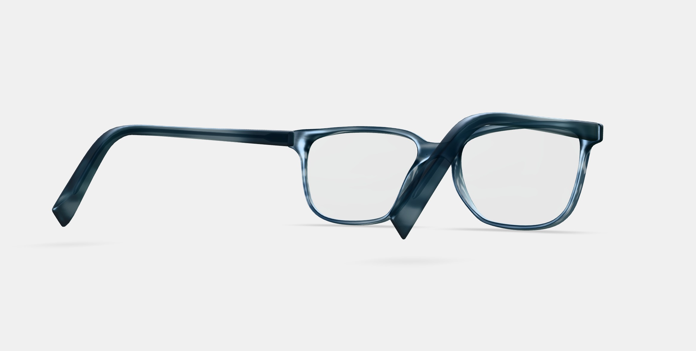 Hayden Eyeglasses in Striped Pacific 3D model_5