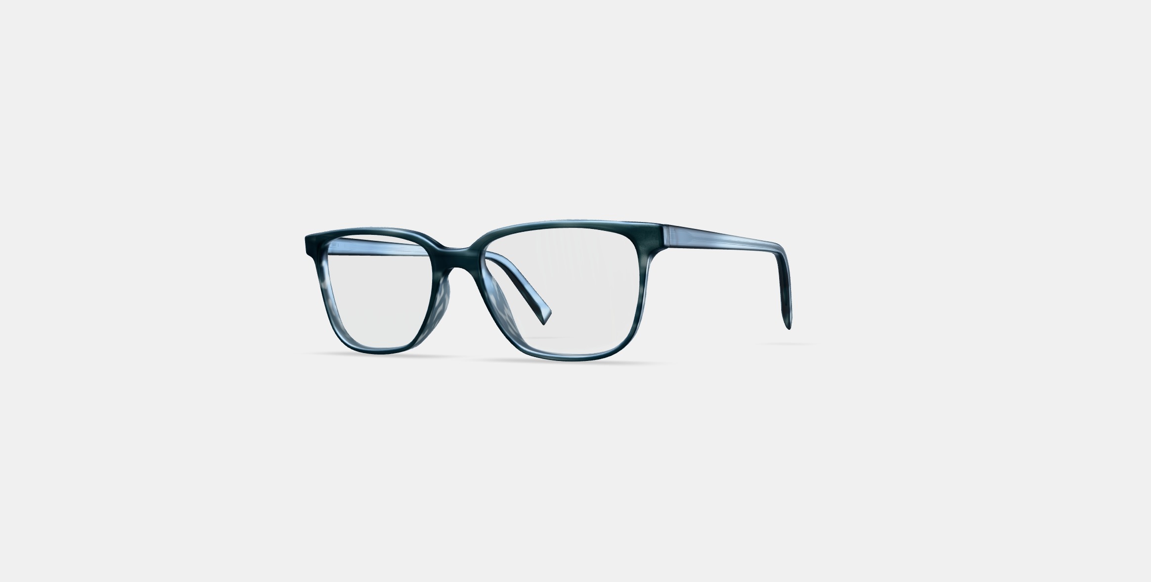 Hayden Eyeglasses in Striped Pacific 3D model_12