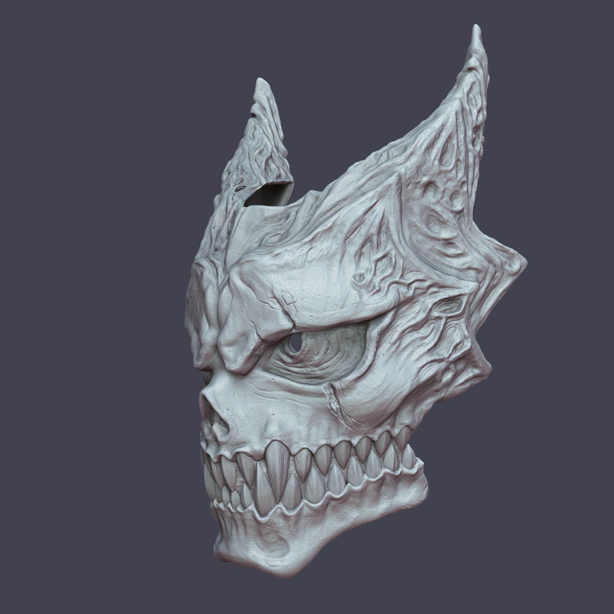 Kaiju No8 Inspired 3D Mask Model 2 Versions 3D print model_3