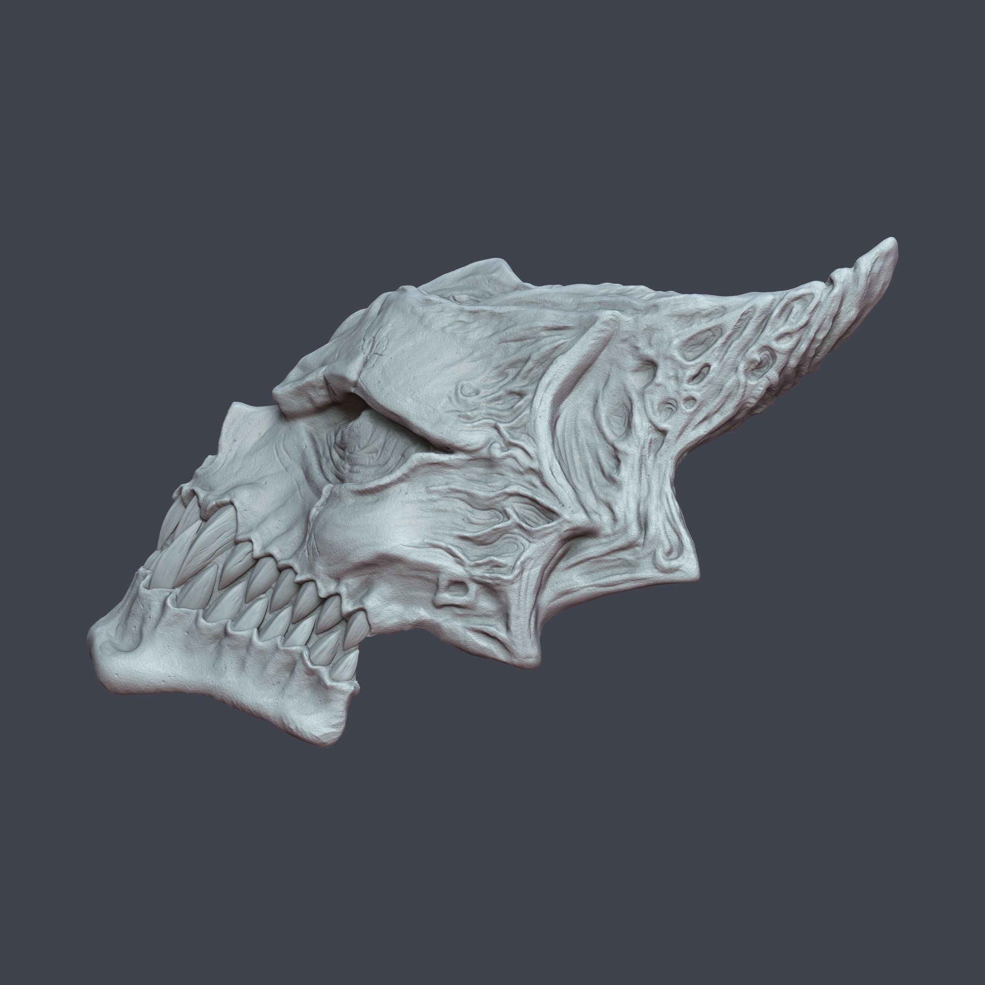 Kaiju No8 Inspired 3D Mask Model 2 Versions 3D print model_6