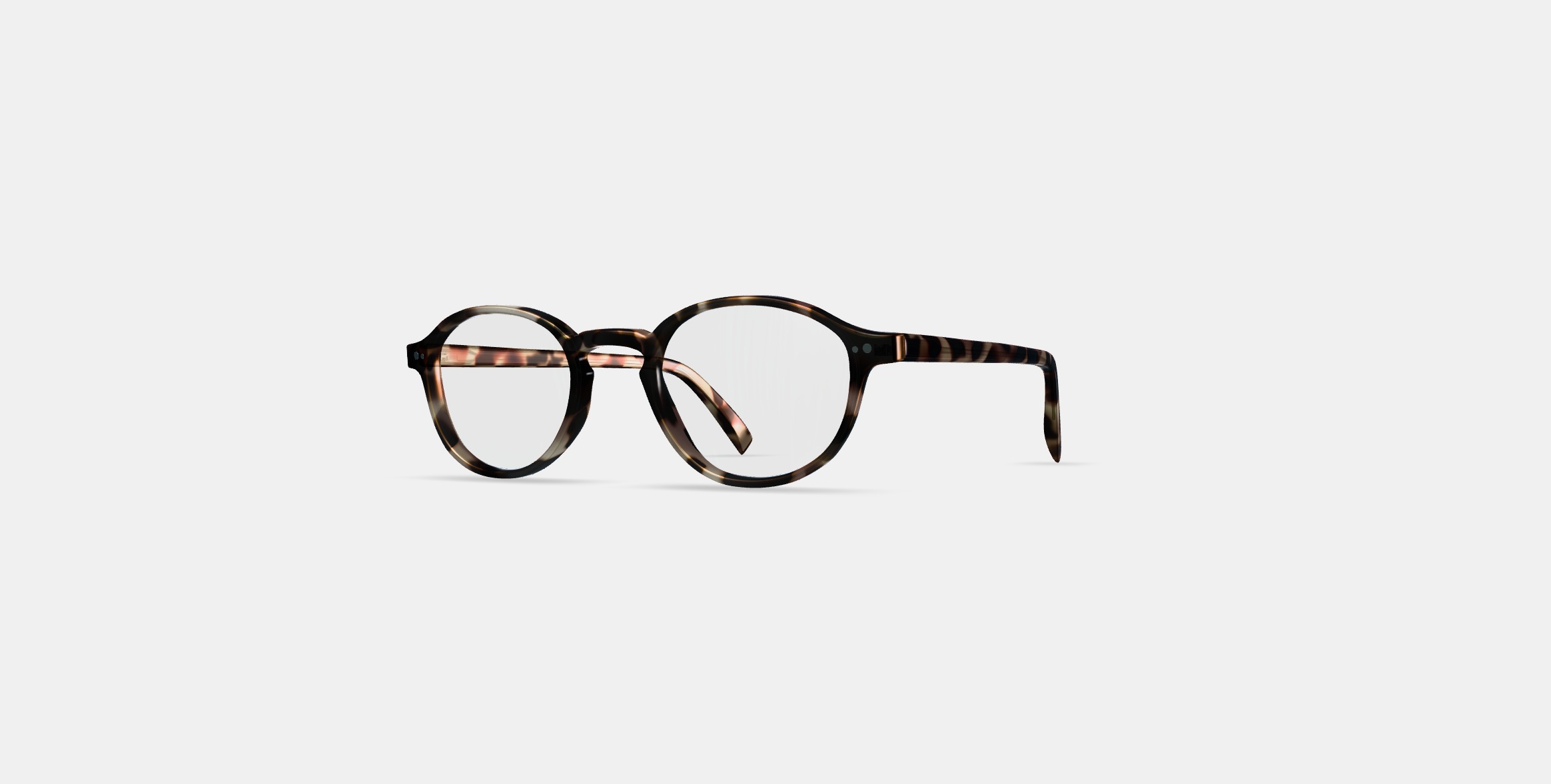 Caswell Eyeglasses in Biscotti Tortoise 3D model_12