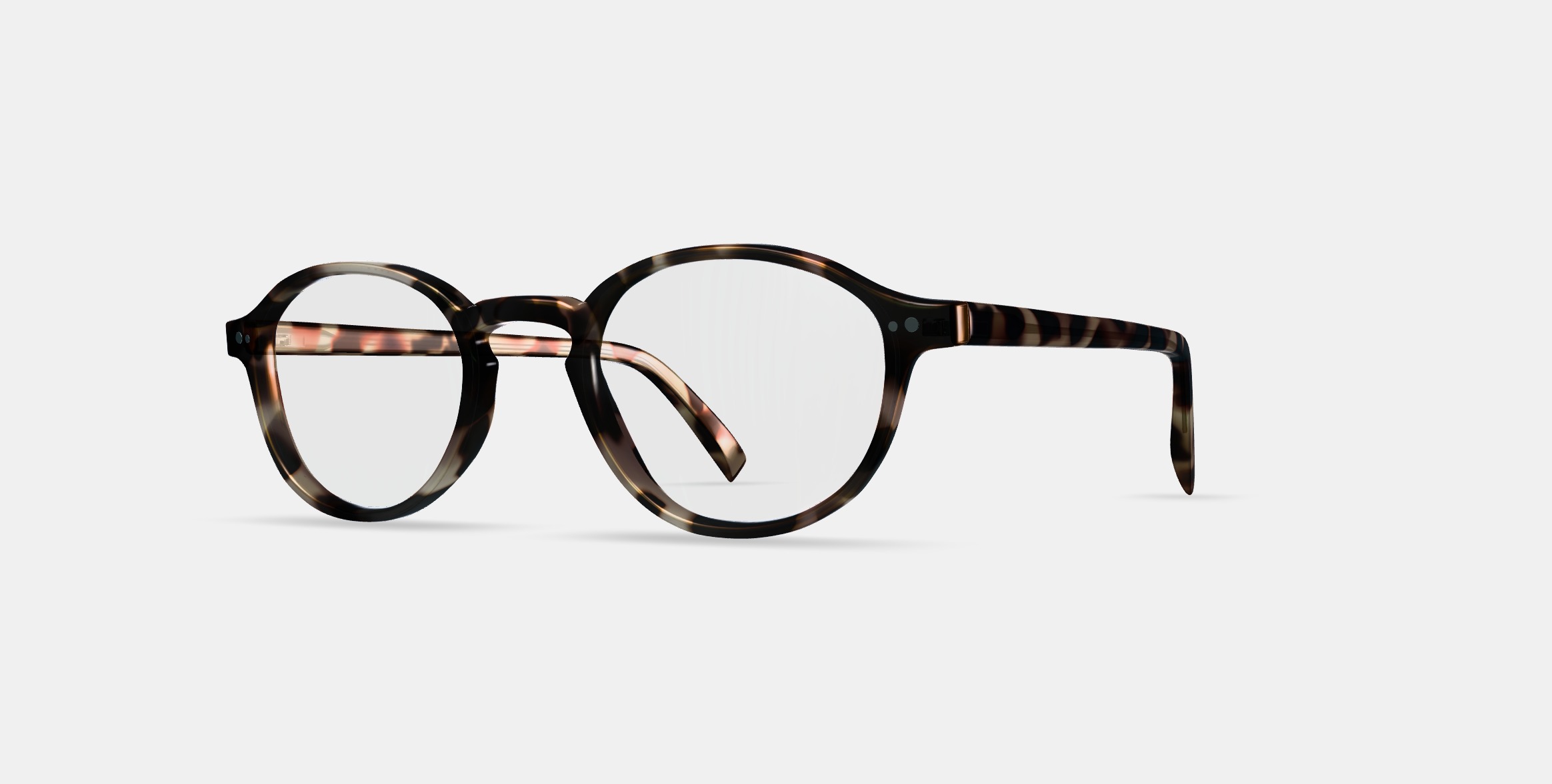 Caswell Eyeglasses in Biscotti Tortoise 3D model_13