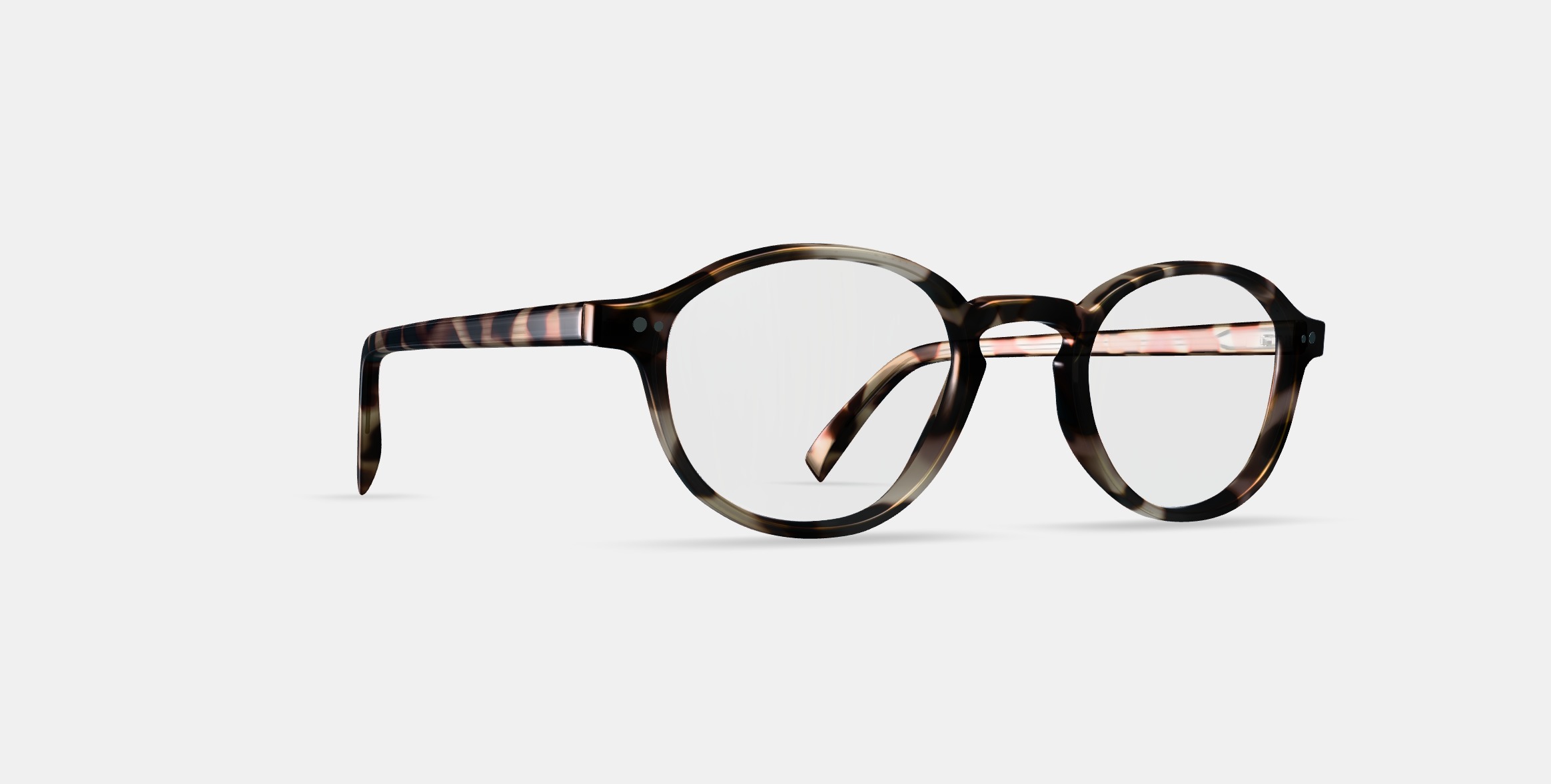 Caswell Eyeglasses in Biscotti Tortoise 3D model_9