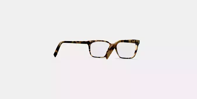 Hughes Low Bridge Fit Eyeglasses in Marzipan Tortoise