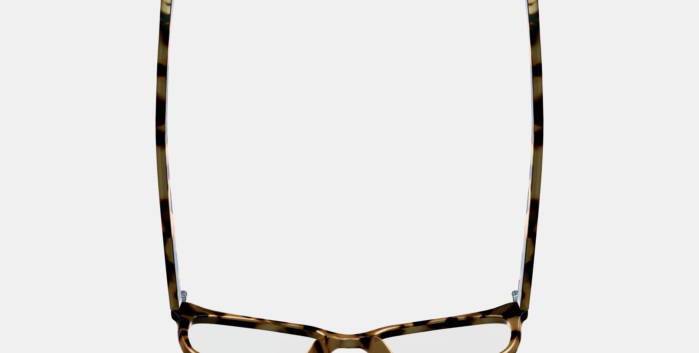 Hughes Low Bridge Fit Eyeglasses in Marzipan Tortoise 3D model_3