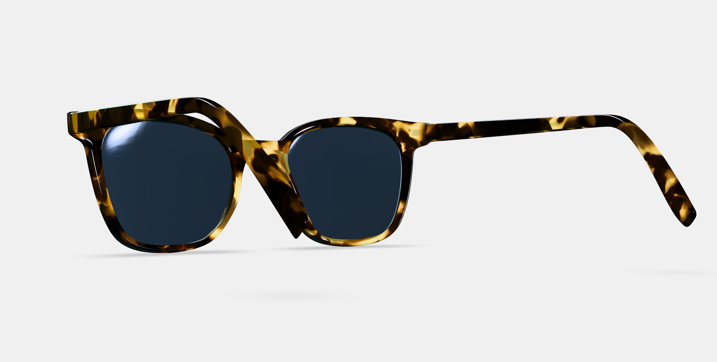 Griffin Sunglasses in Burnt Honeycomb Tortoise 3D model_5