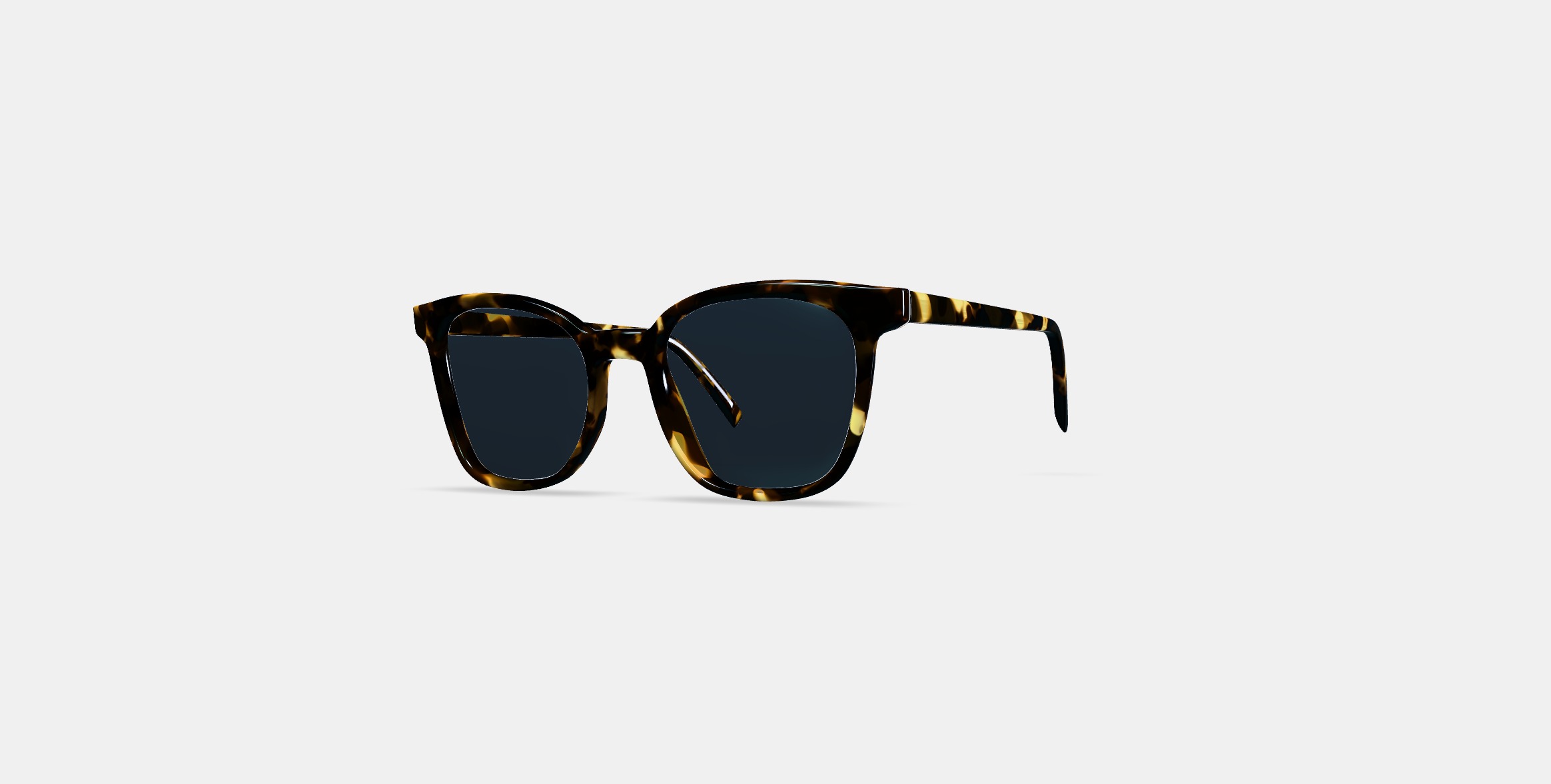 Griffin Sunglasses in Burnt Honeycomb Tortoise 3D model_12