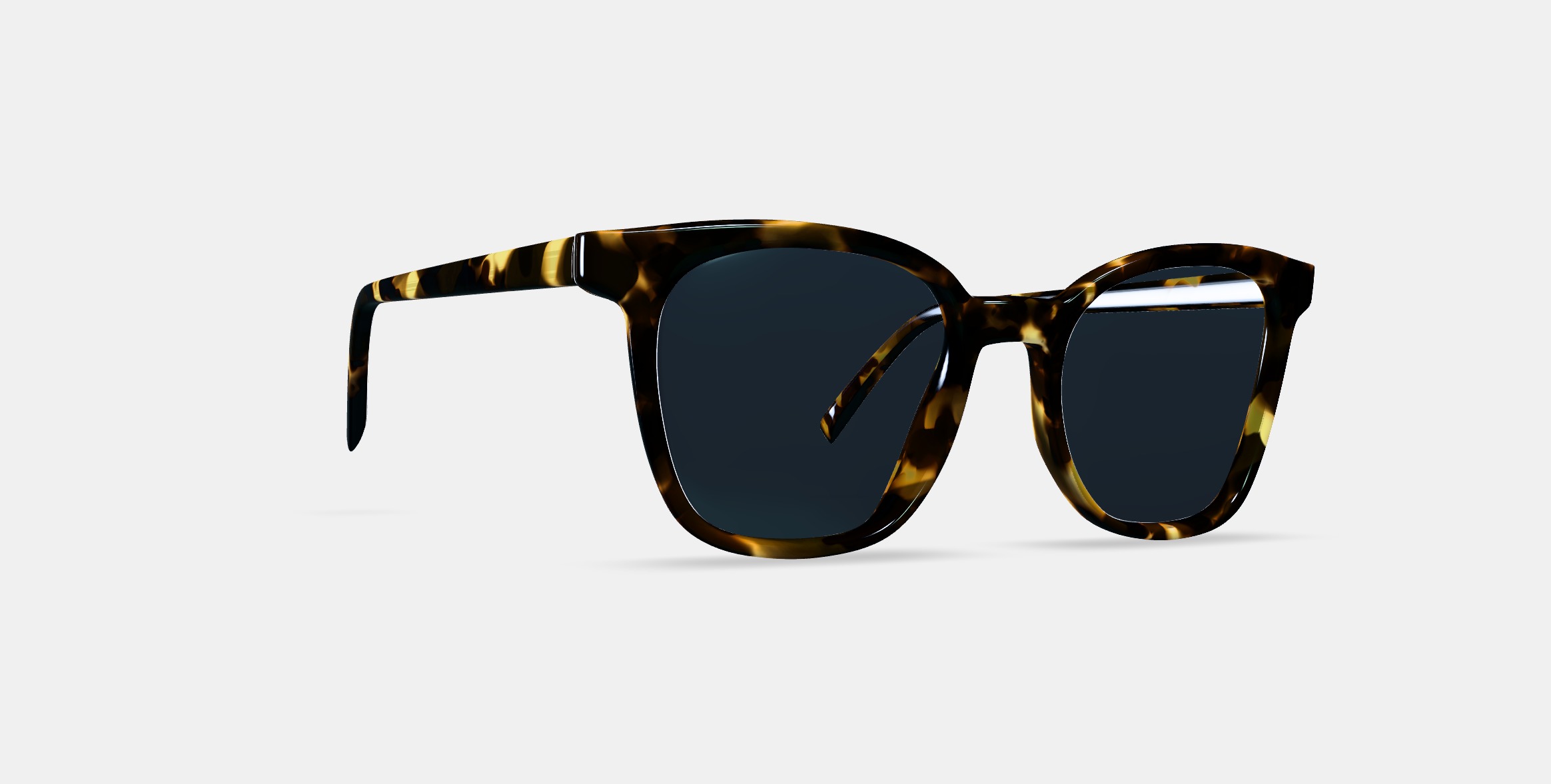 Griffin Sunglasses in Burnt Honeycomb Tortoise 3D model_8