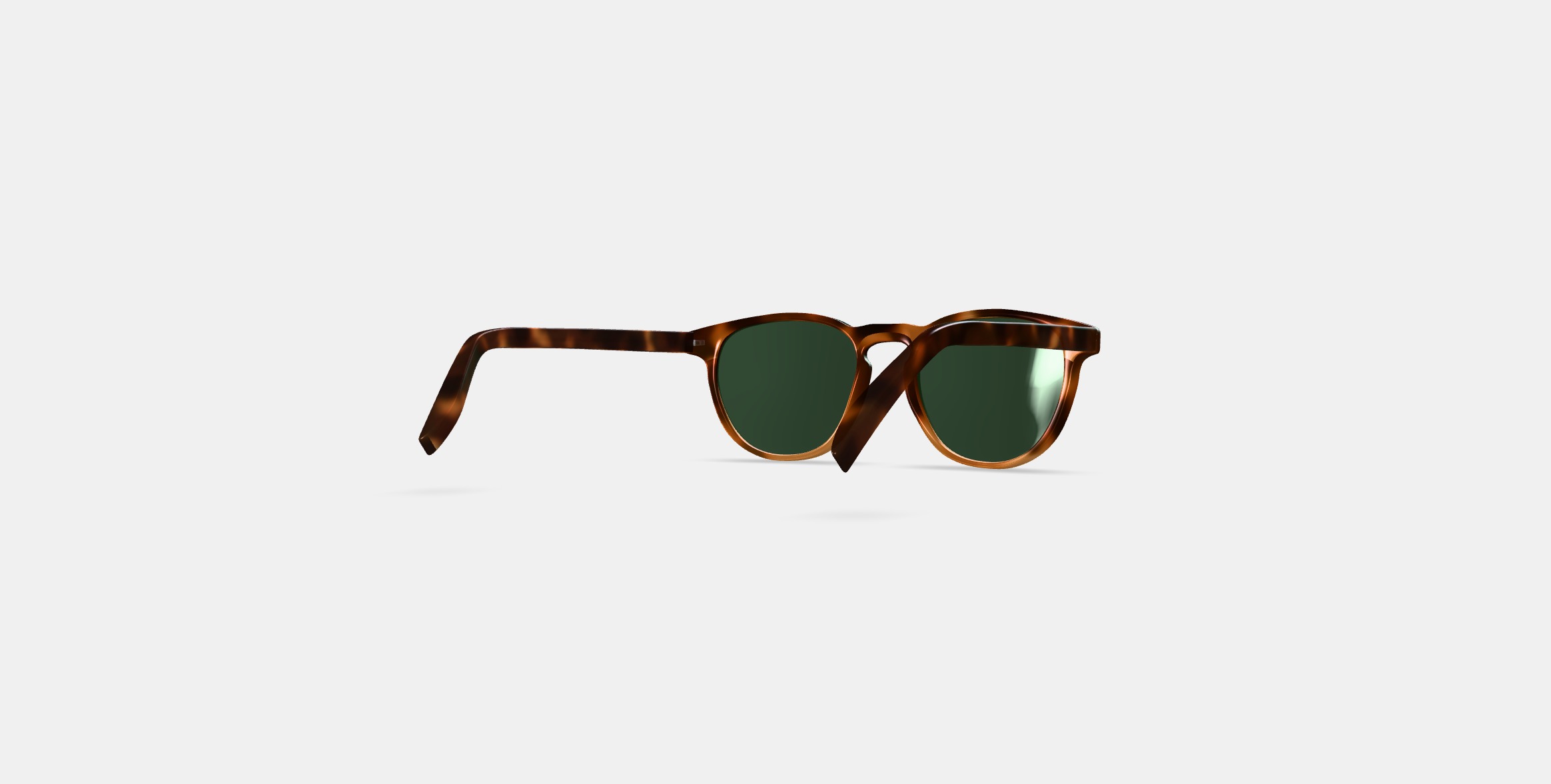 Waller Sunglasses in Barley Tortoise Fade 3D model_4