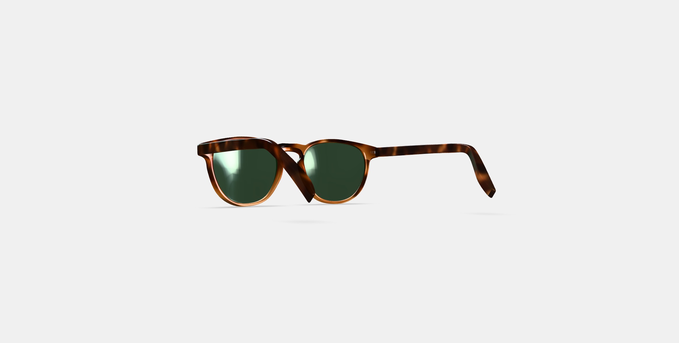 Waller Sunglasses in Barley Tortoise Fade 3D model_16