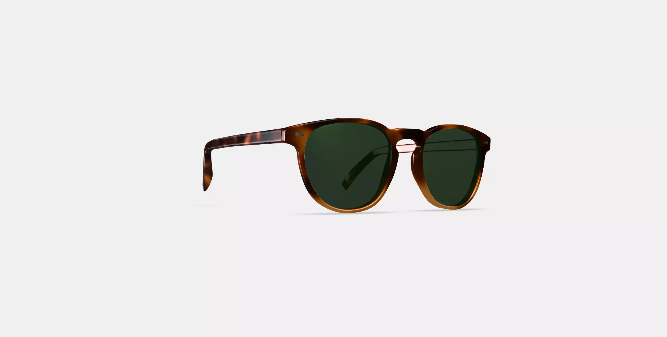 Waller Sunglasses in Barley Tortoise Fade 3D model_0