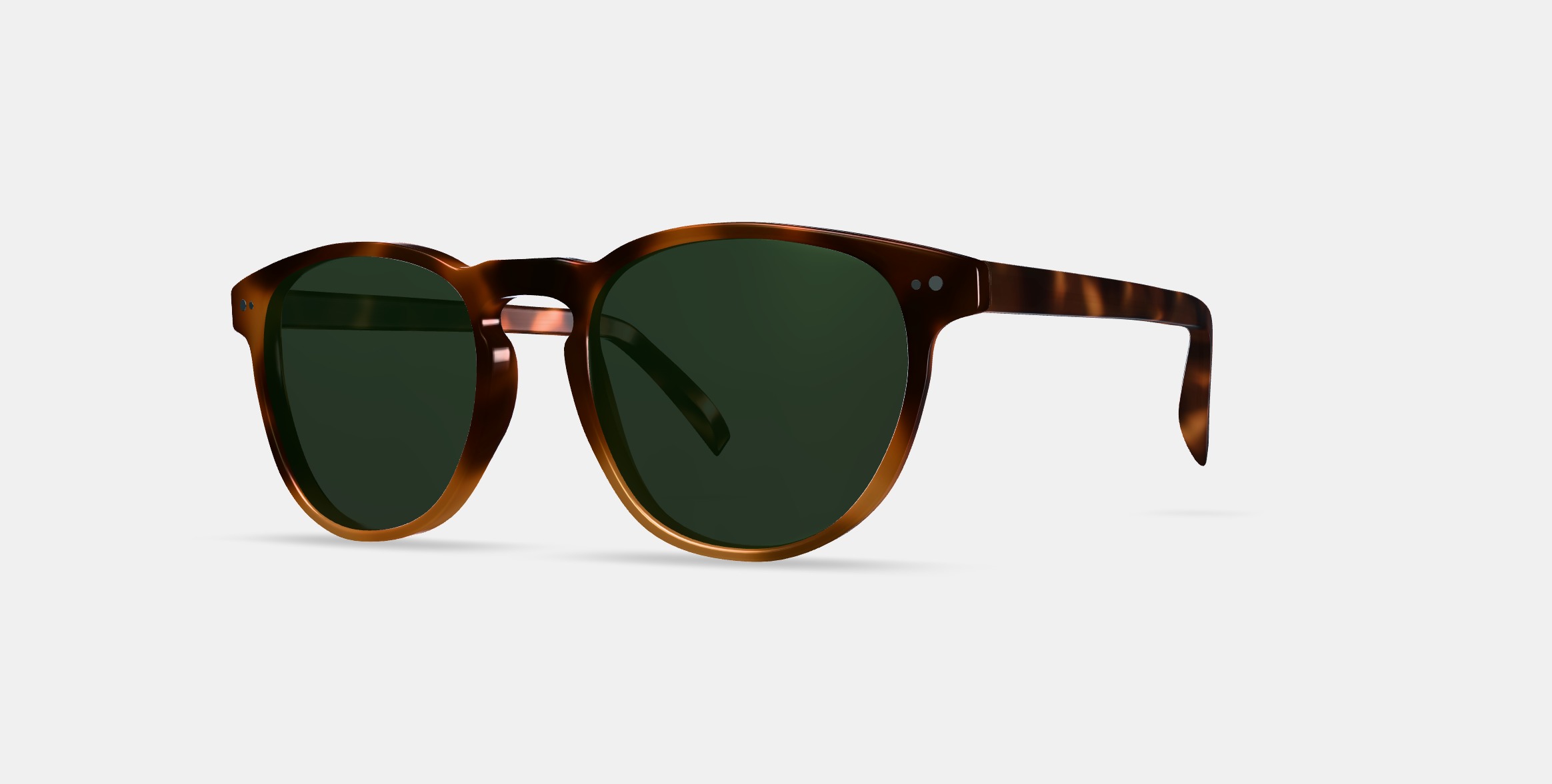 Waller Sunglasses in Barley Tortoise Fade 3D model_13