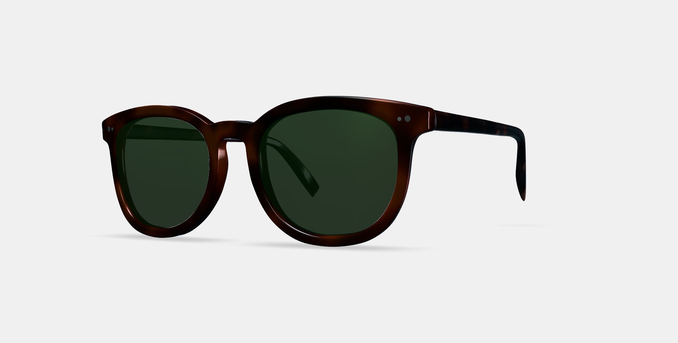 Ryland Sunglasses in Cognac Tortoise 3D model_13