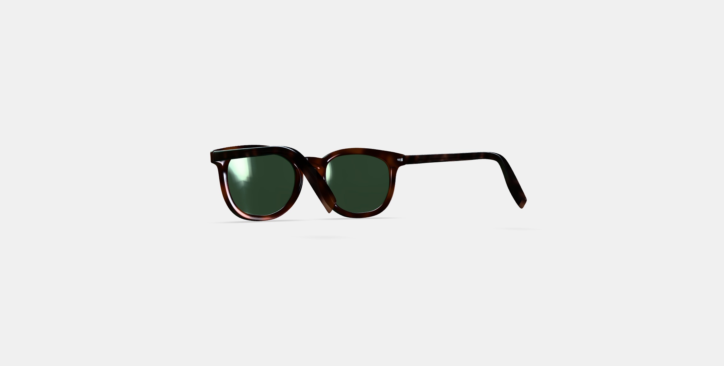 Ryland Sunglasses in Cognac Tortoise 3D model_16