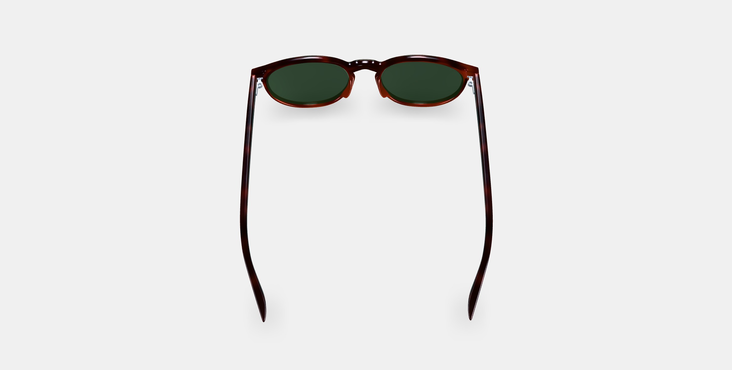 Biren Sunglasses in Cognac Tortoise Fade 3D model_3