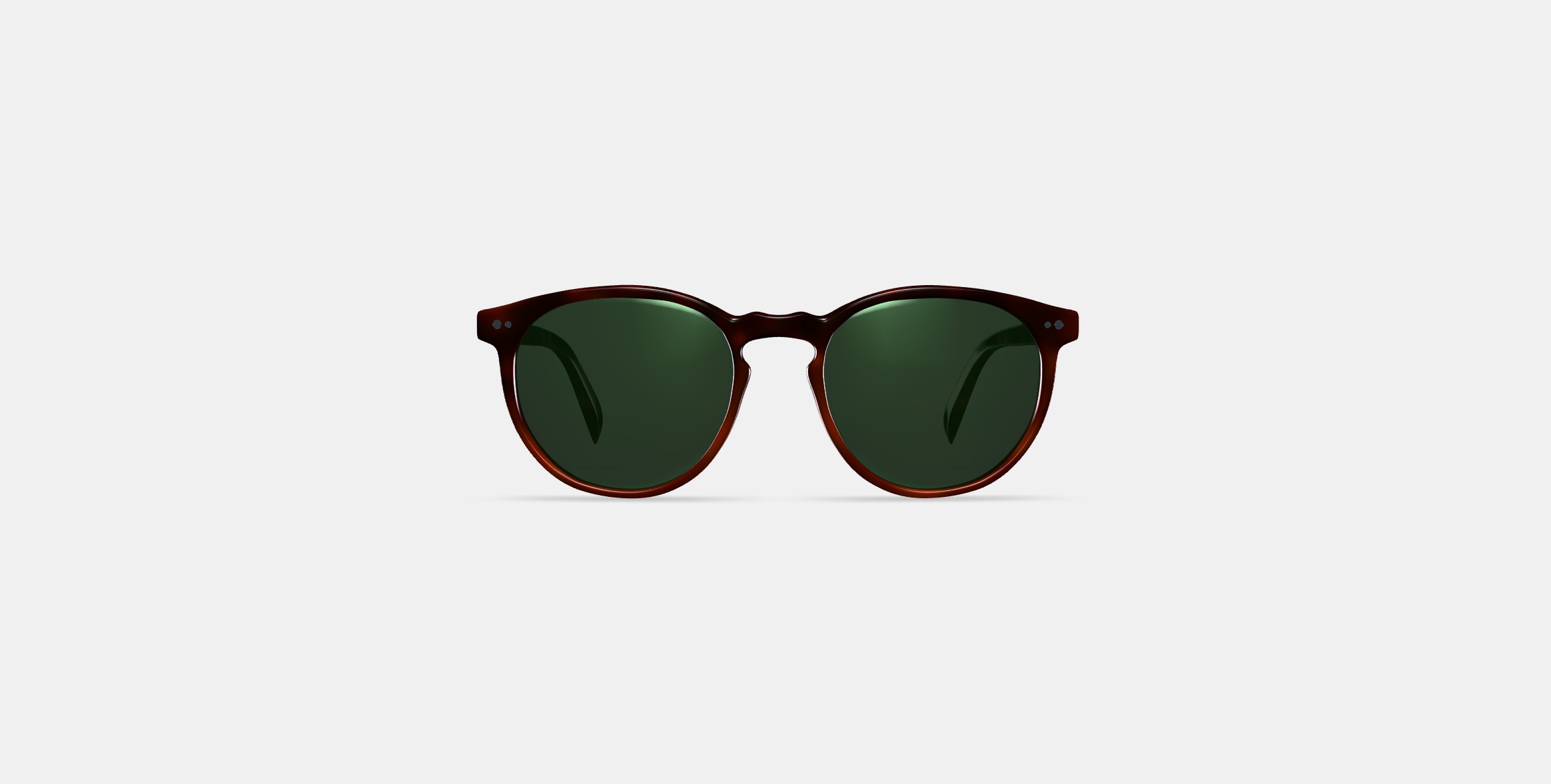 Biren Sunglasses in Cognac Tortoise Fade 3D model_10