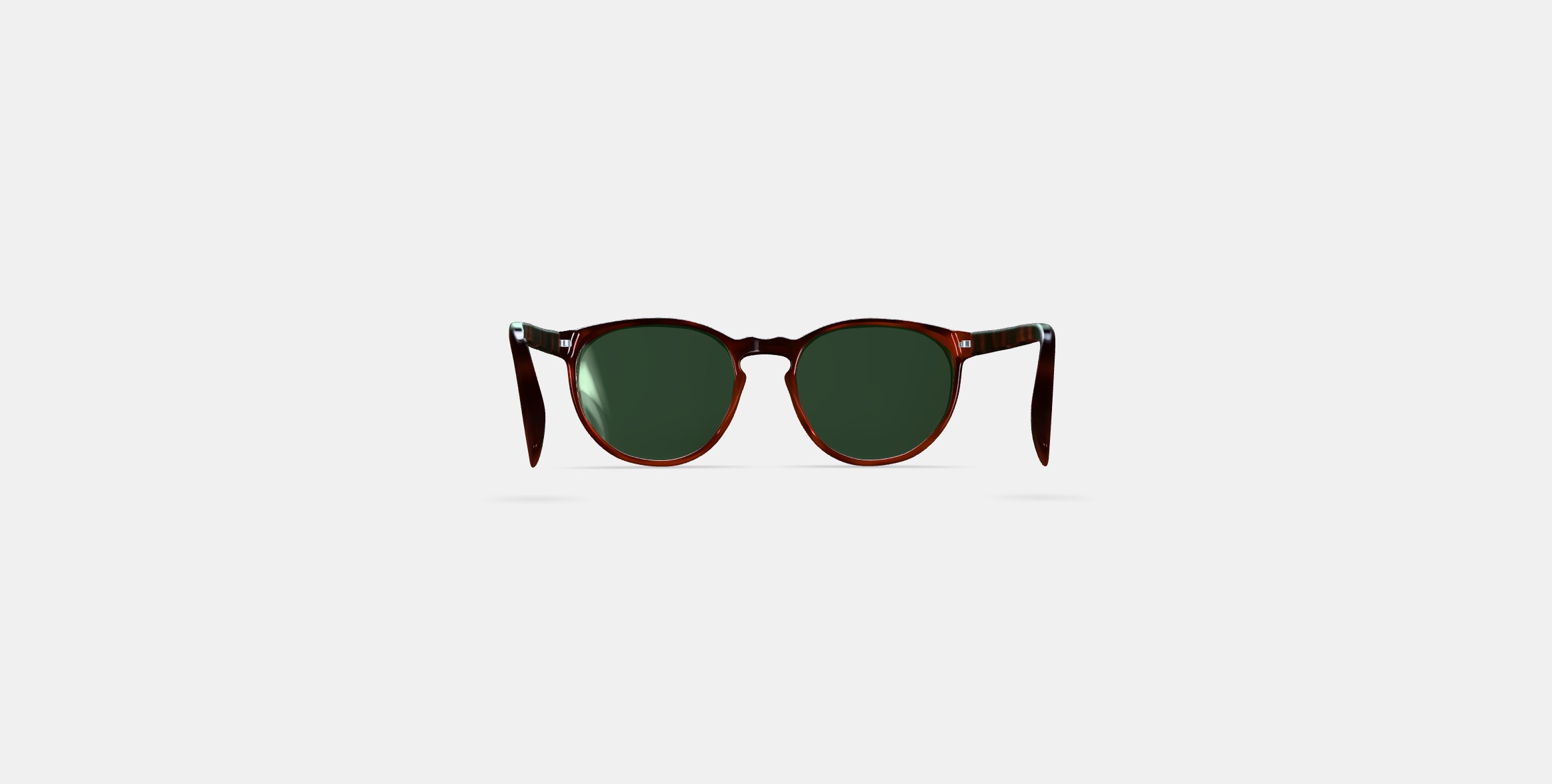 Biren Sunglasses in Cognac Tortoise Fade 3D model_14