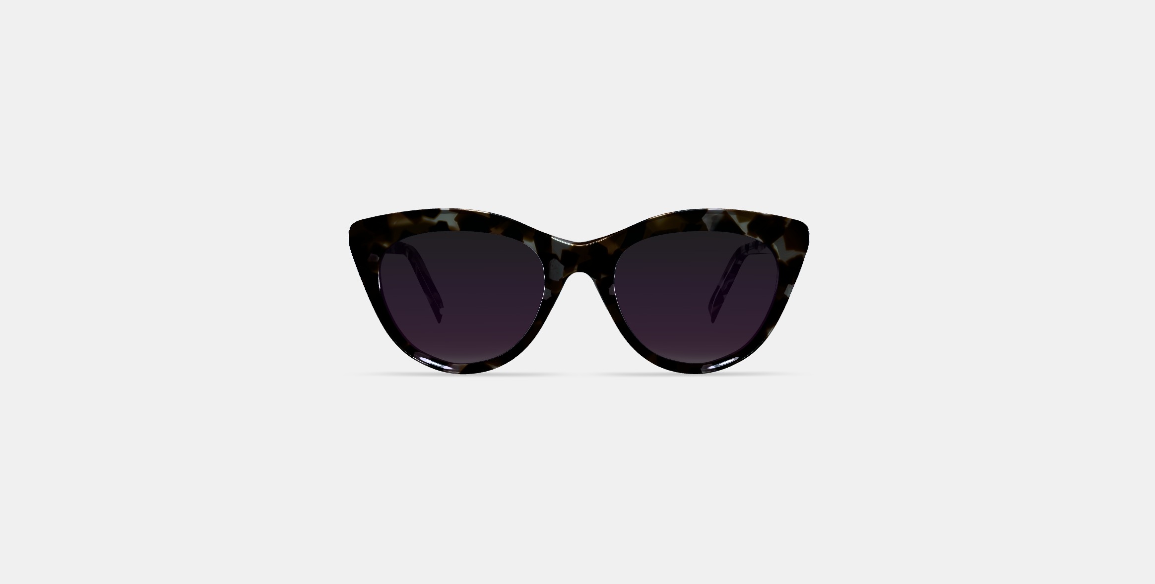 Leta Sunglasses in Black Currant Tortoise 3D model_10