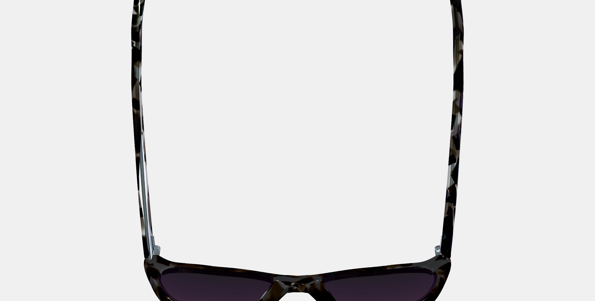 Leta Sunglasses in Black Currant Tortoise 3D model_8