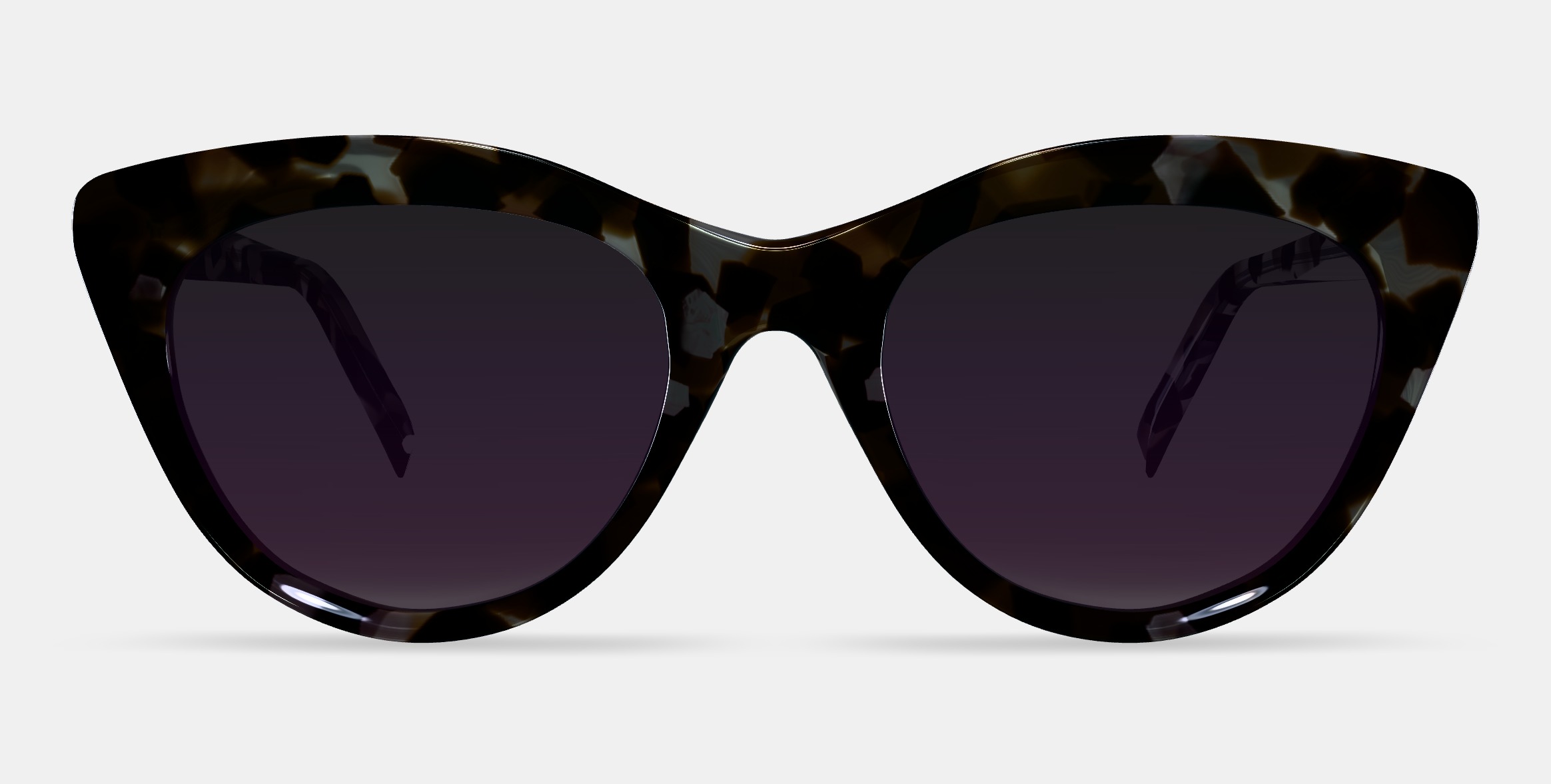 Leta Sunglasses in Black Currant Tortoise 3D model_11