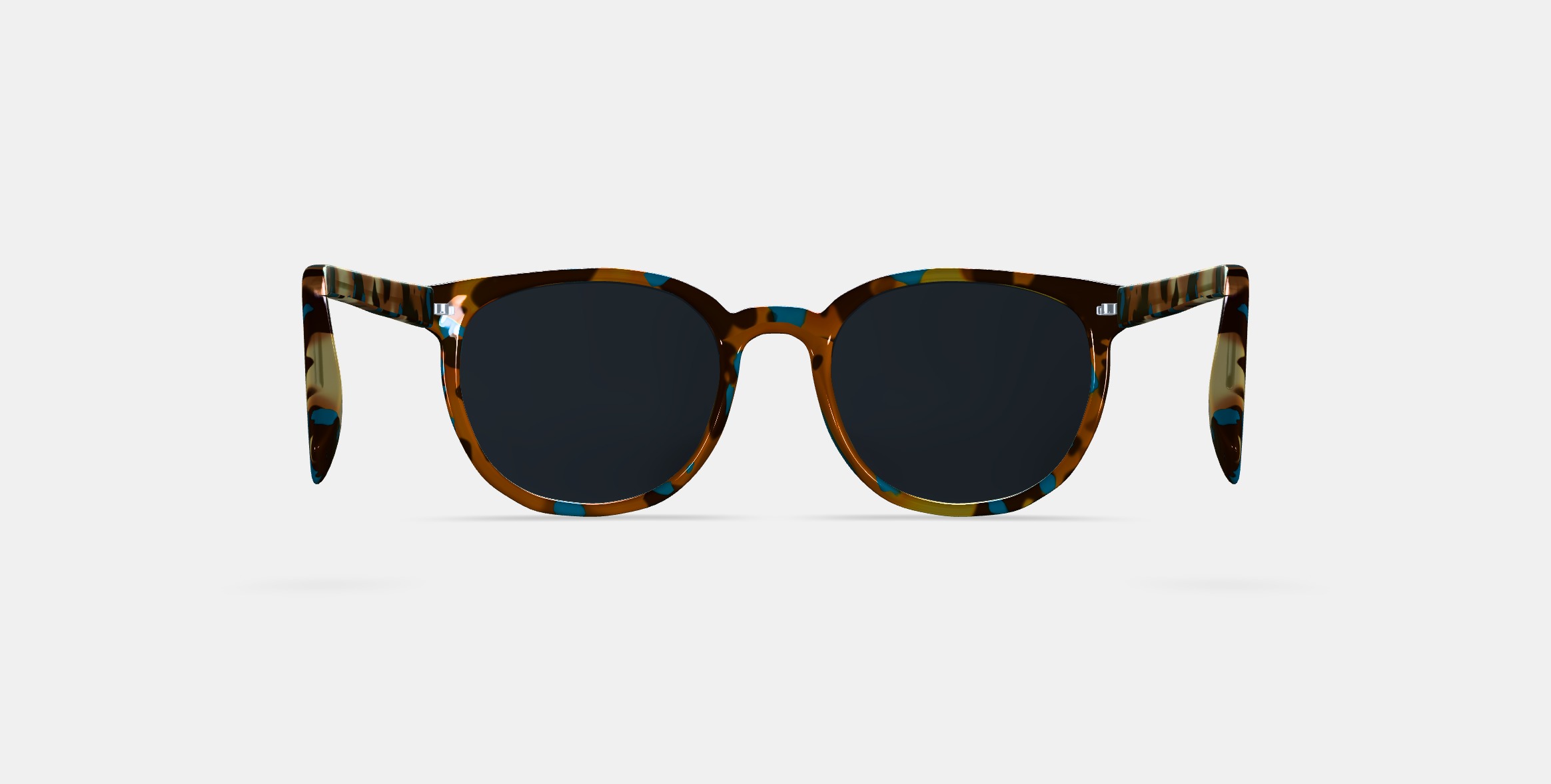 Gillian Sunglasses in Teal Tortoise 3D model_15
