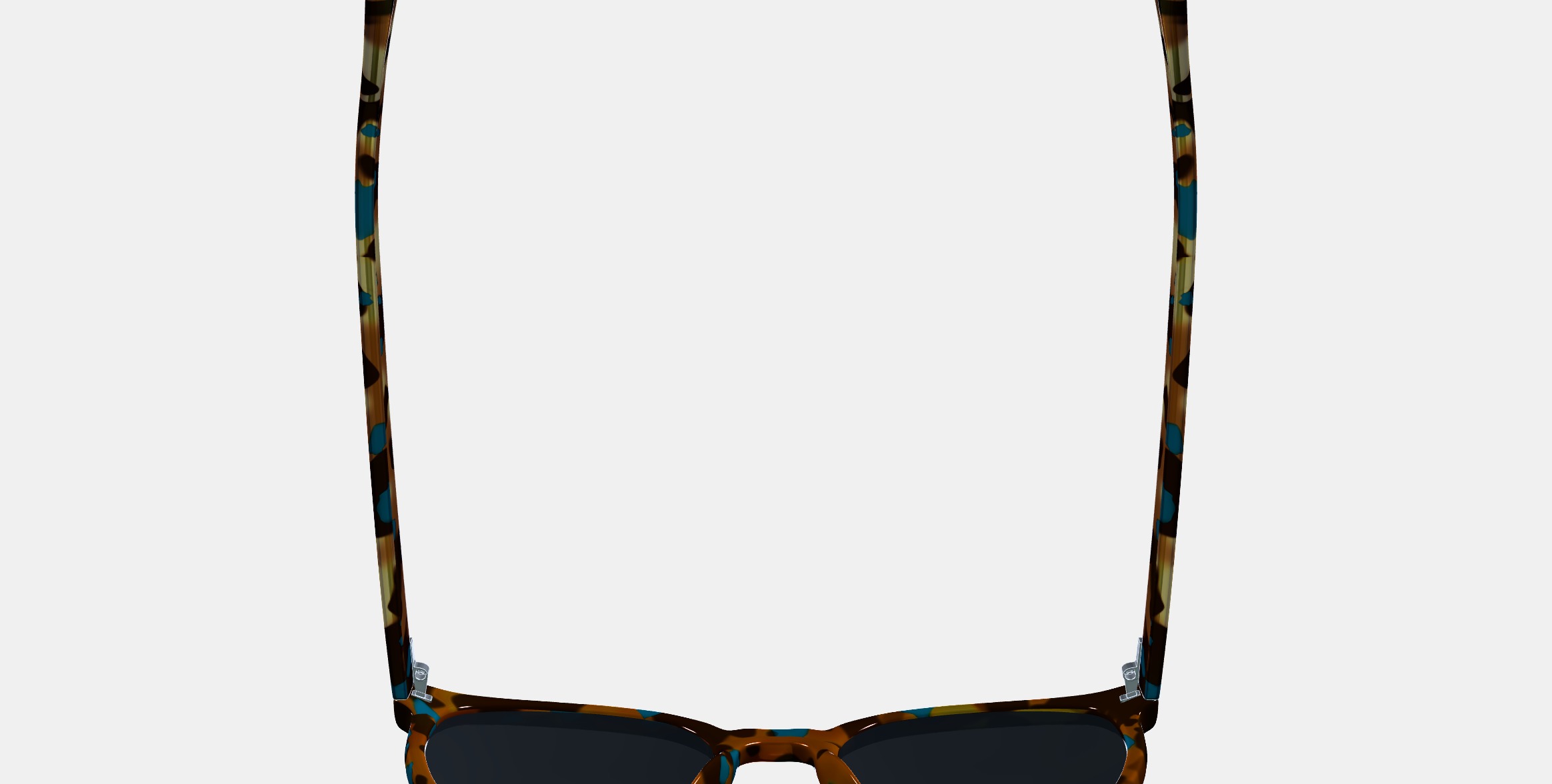 Gillian Sunglasses in Teal Tortoise 3D model_8