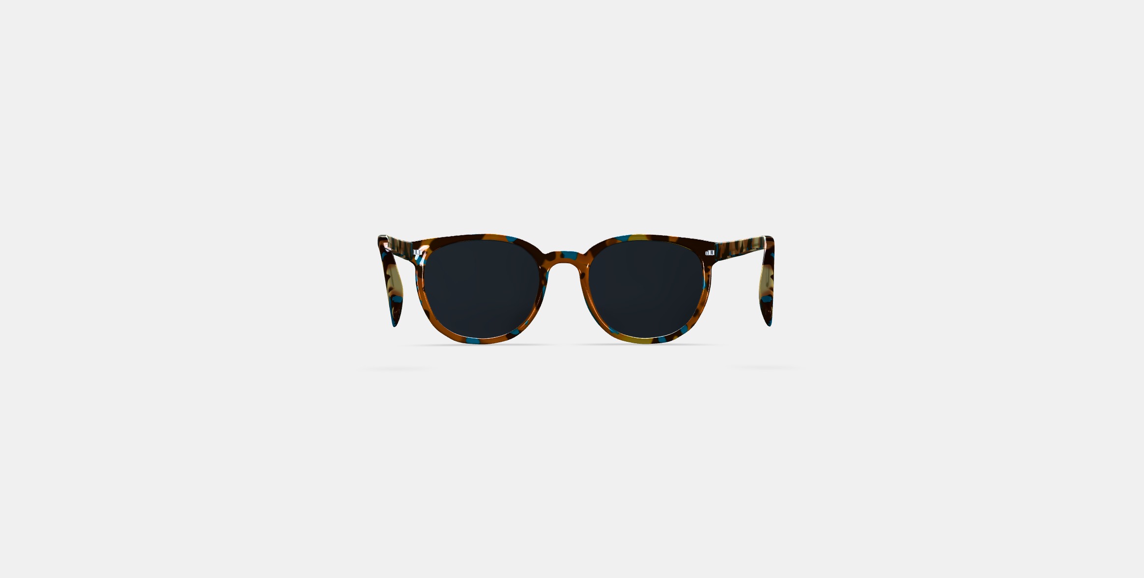 Gillian Sunglasses in Teal Tortoise 3D model_14