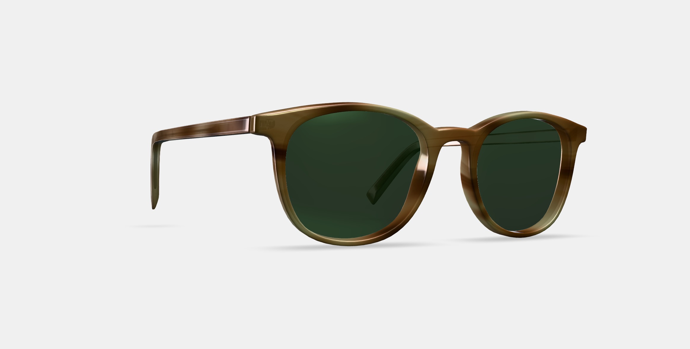 Durand Sunglasses in Oak Resin Matte 3D model_9