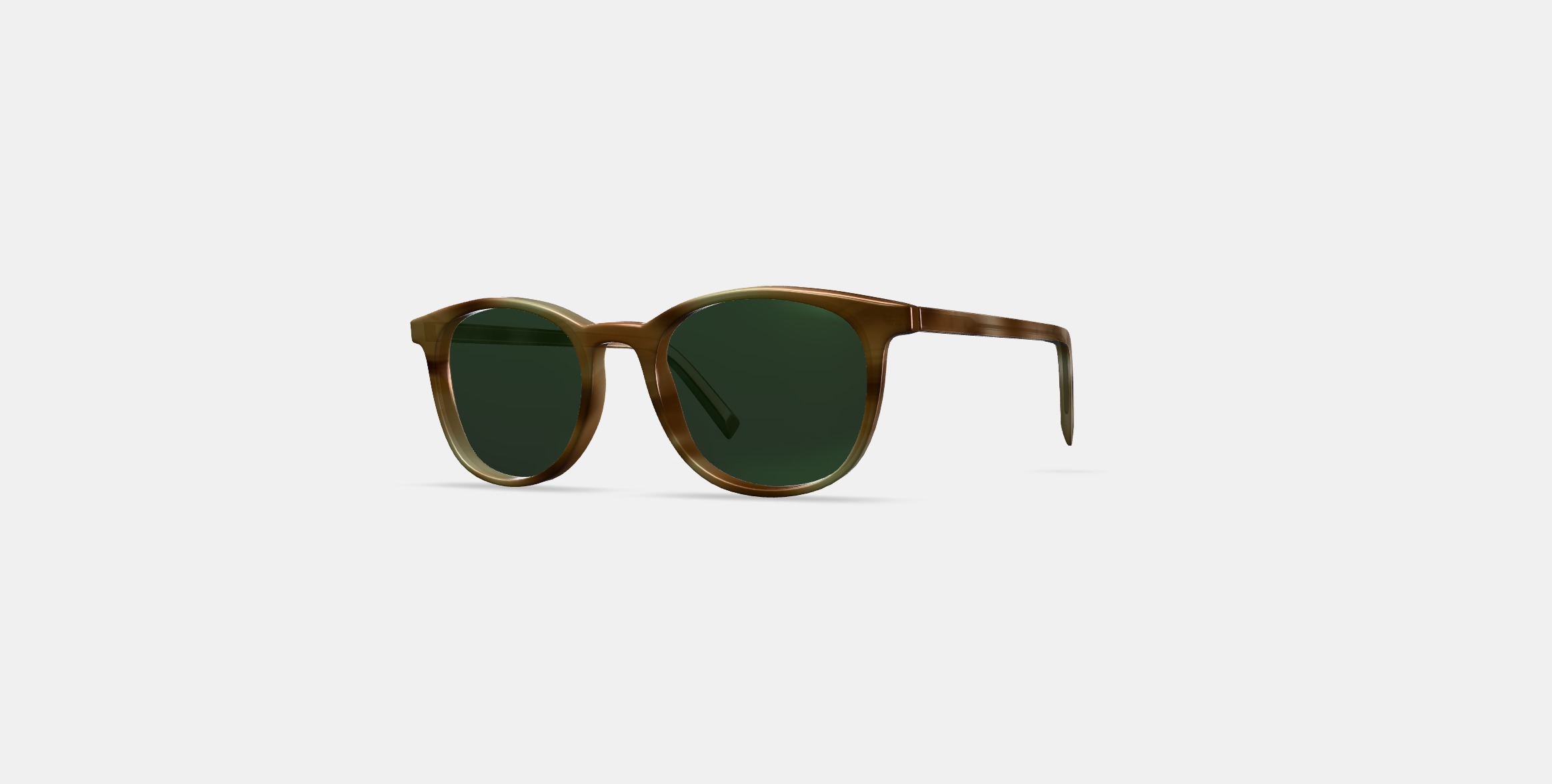 Durand Sunglasses in Oak Resin Matte 3D model_12