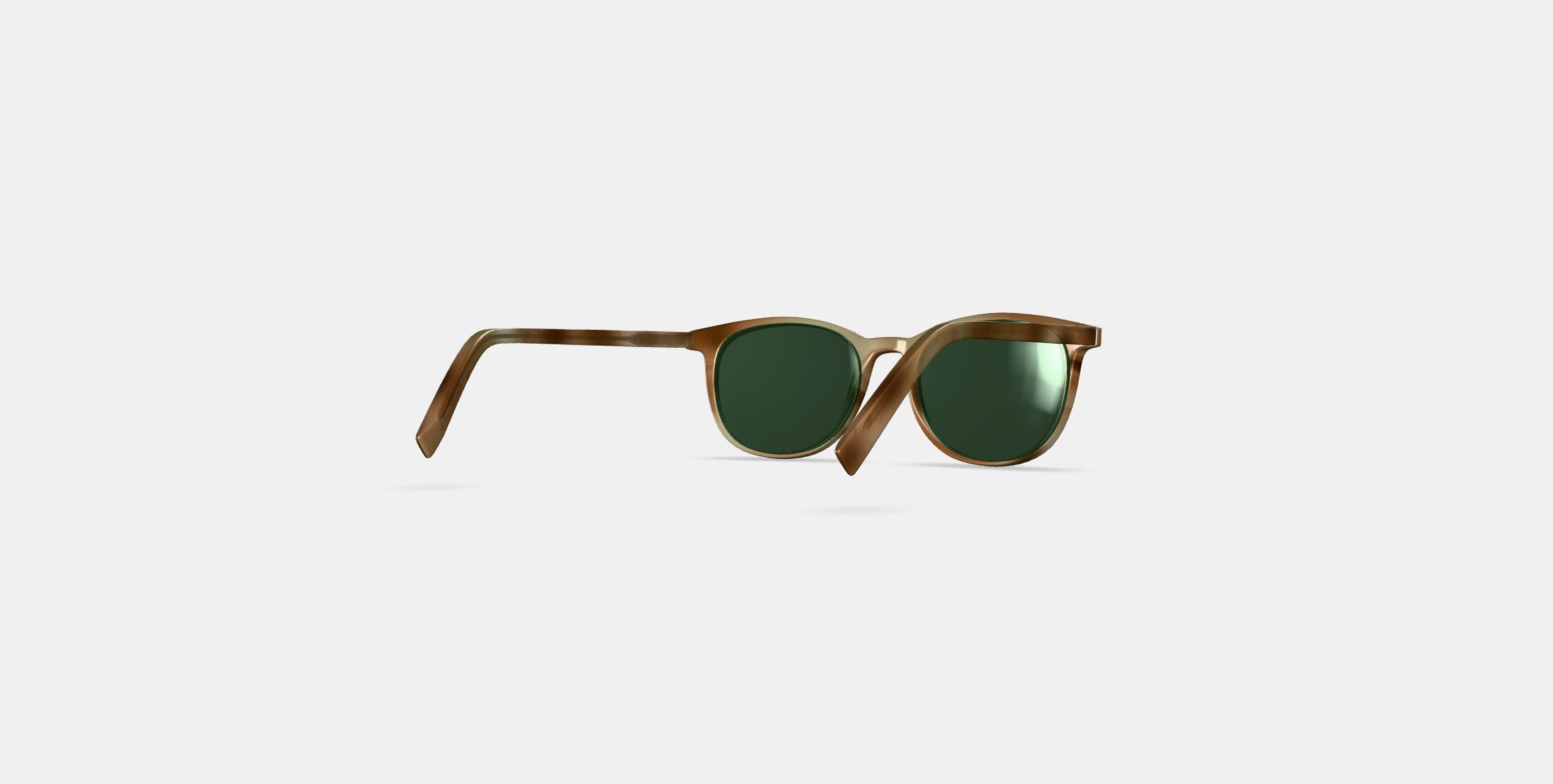Durand Sunglasses in Oak Resin Matte 3D model_4