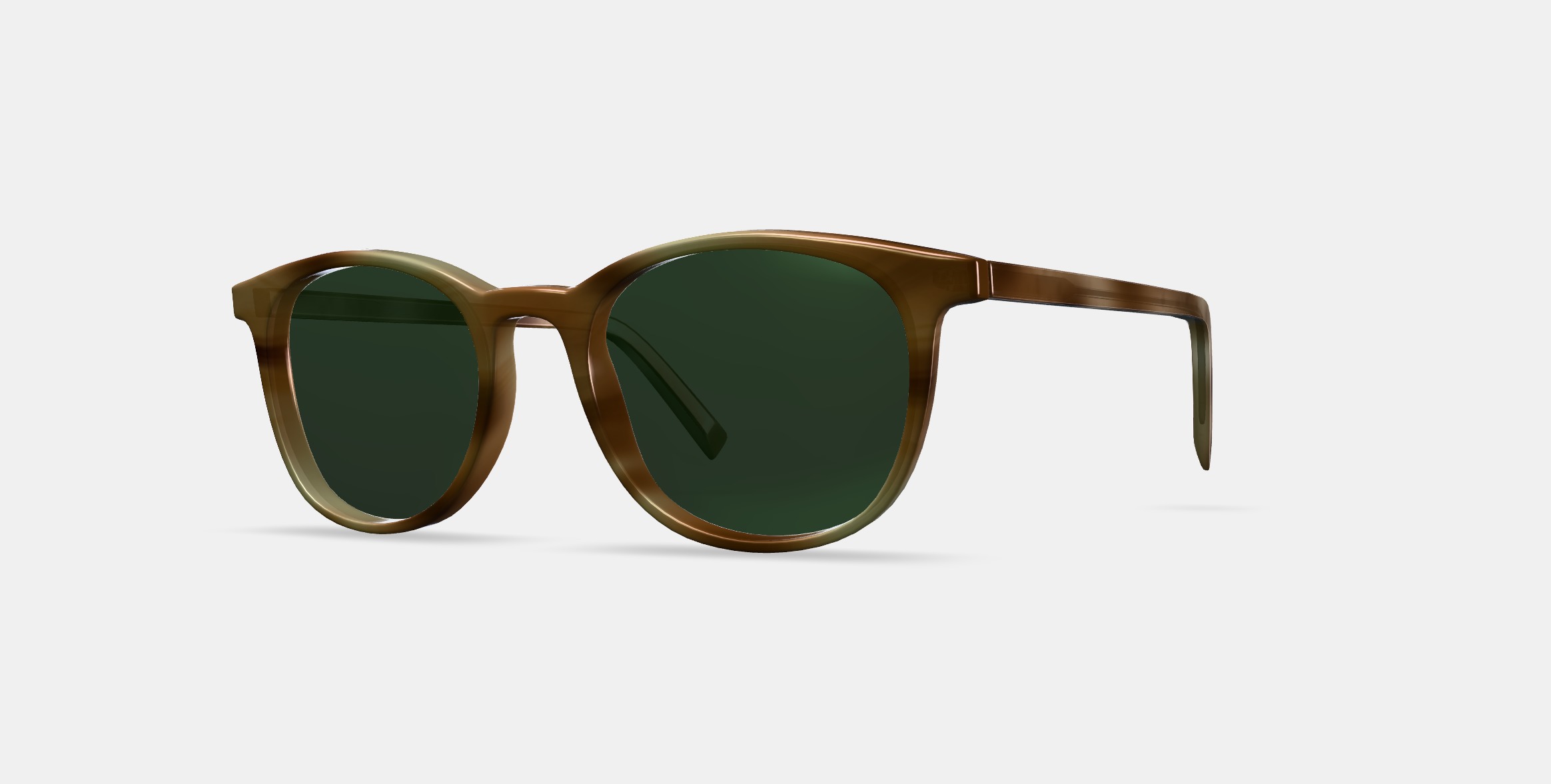 Durand Sunglasses in Oak Resin Matte 3D model_13