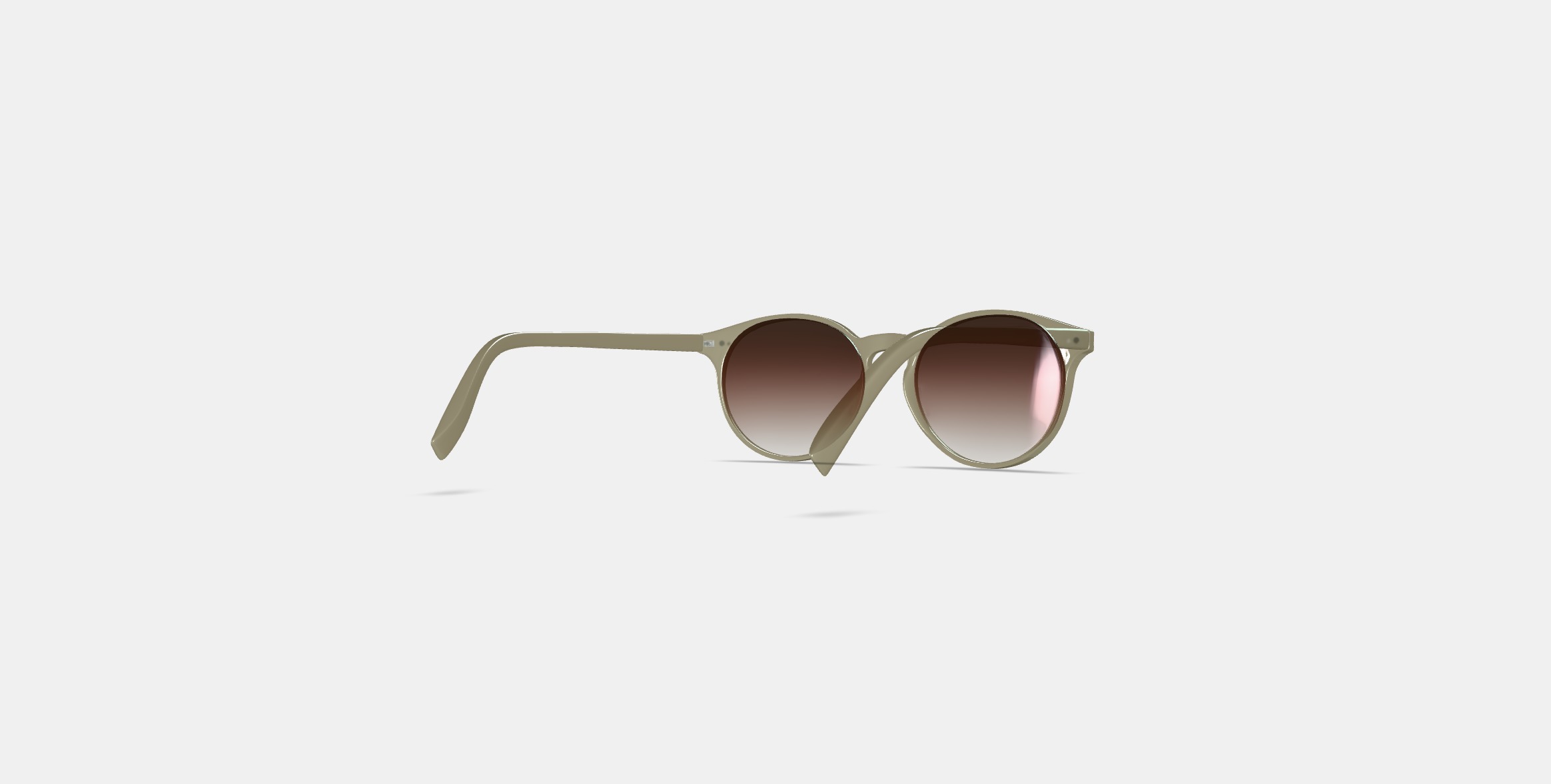 Renton Sunglasses in Grassland Crystal 3D model_4
