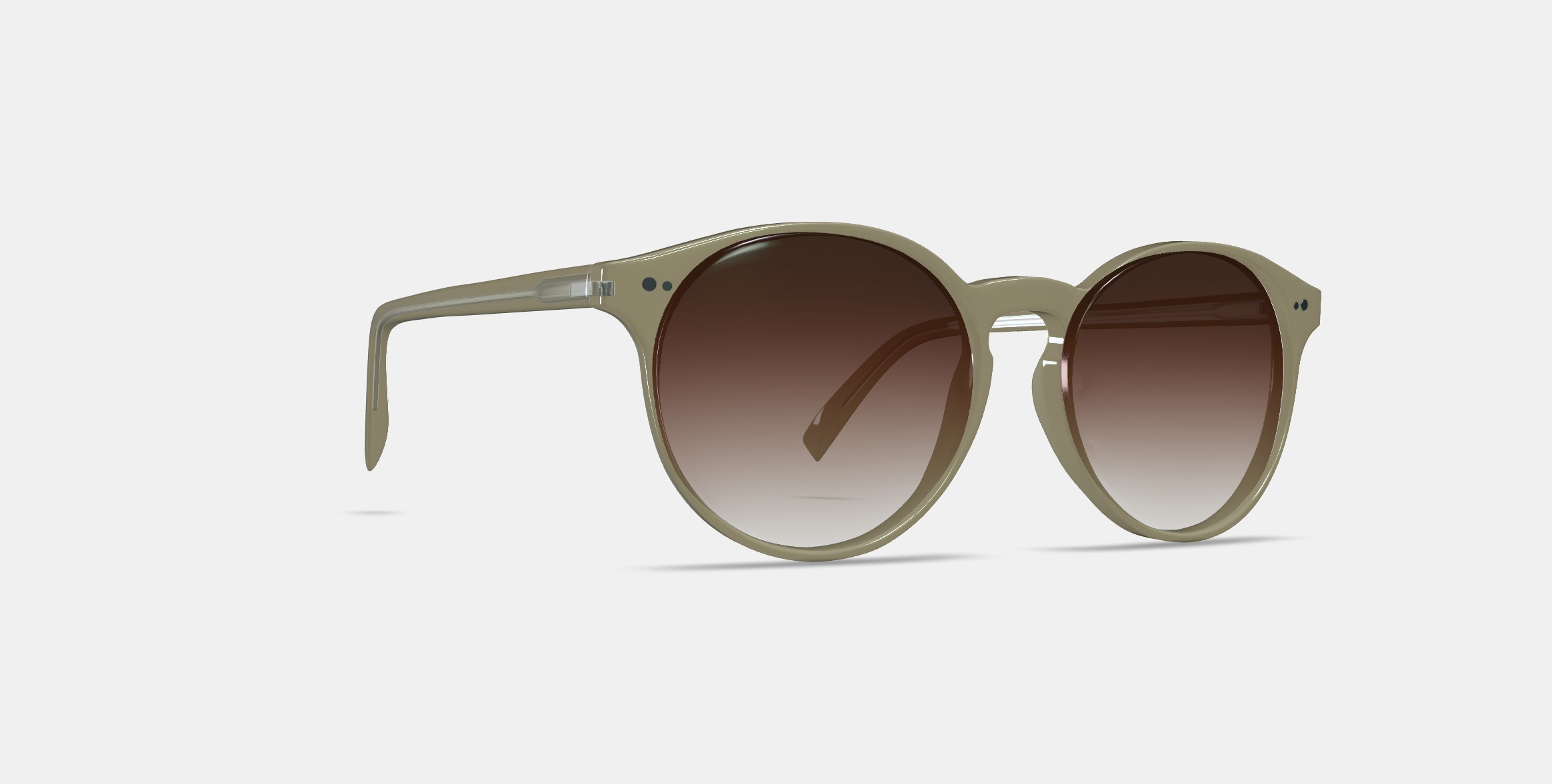 Renton Sunglasses in Grassland Crystal 3D model_10