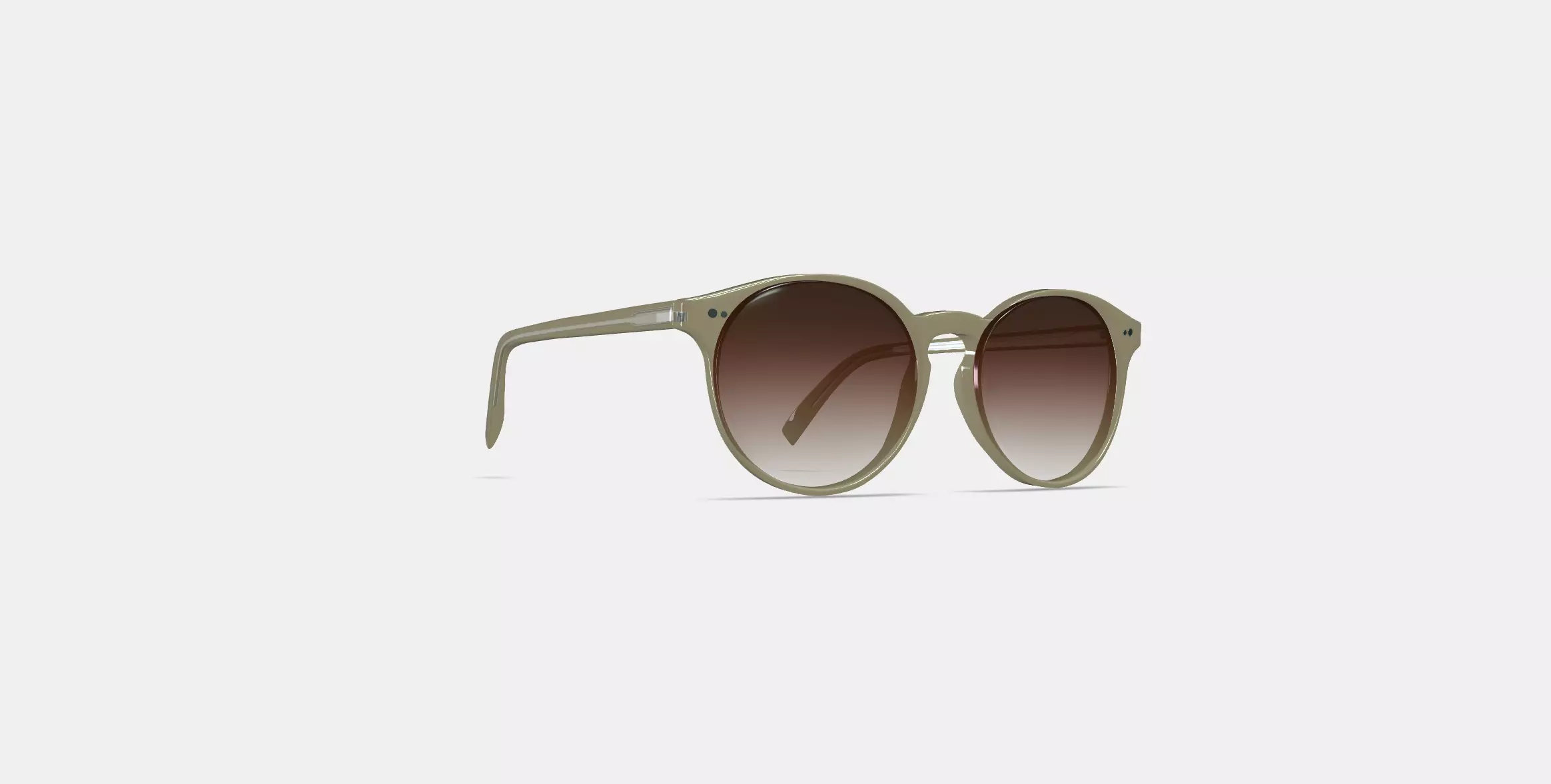 Renton Sunglasses in Grassland Crystal 3D model_0