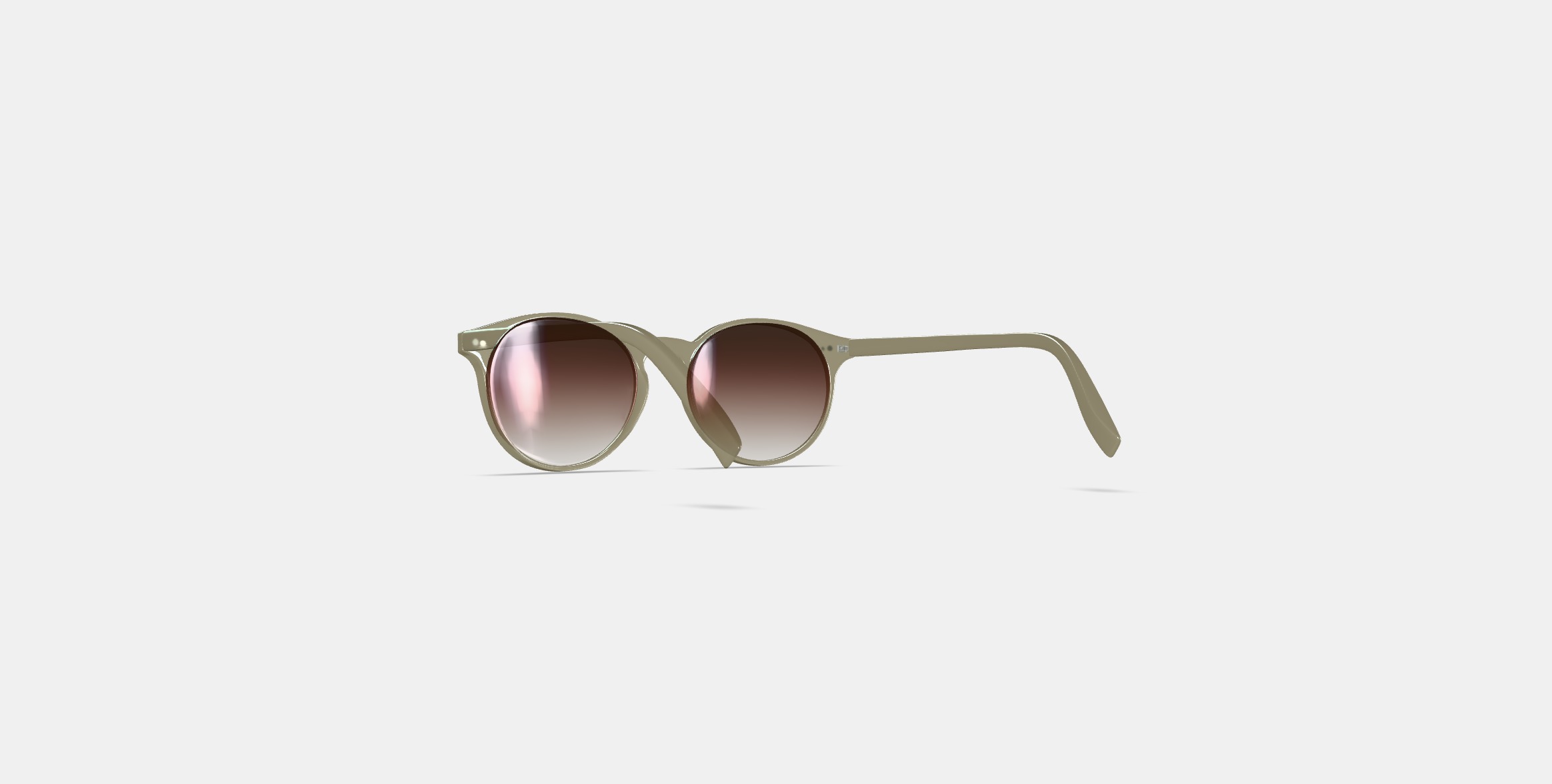 Renton Sunglasses in Grassland Crystal 3D model_16
