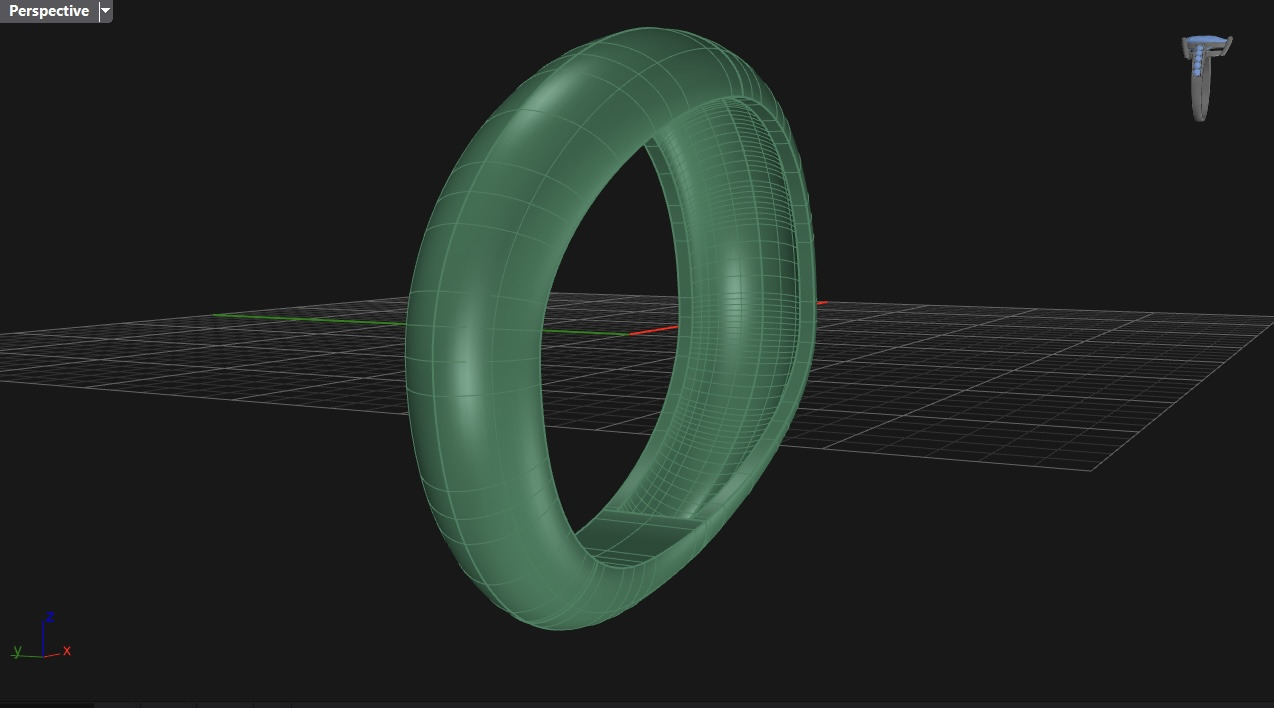  free form ring N12  3D print model_5