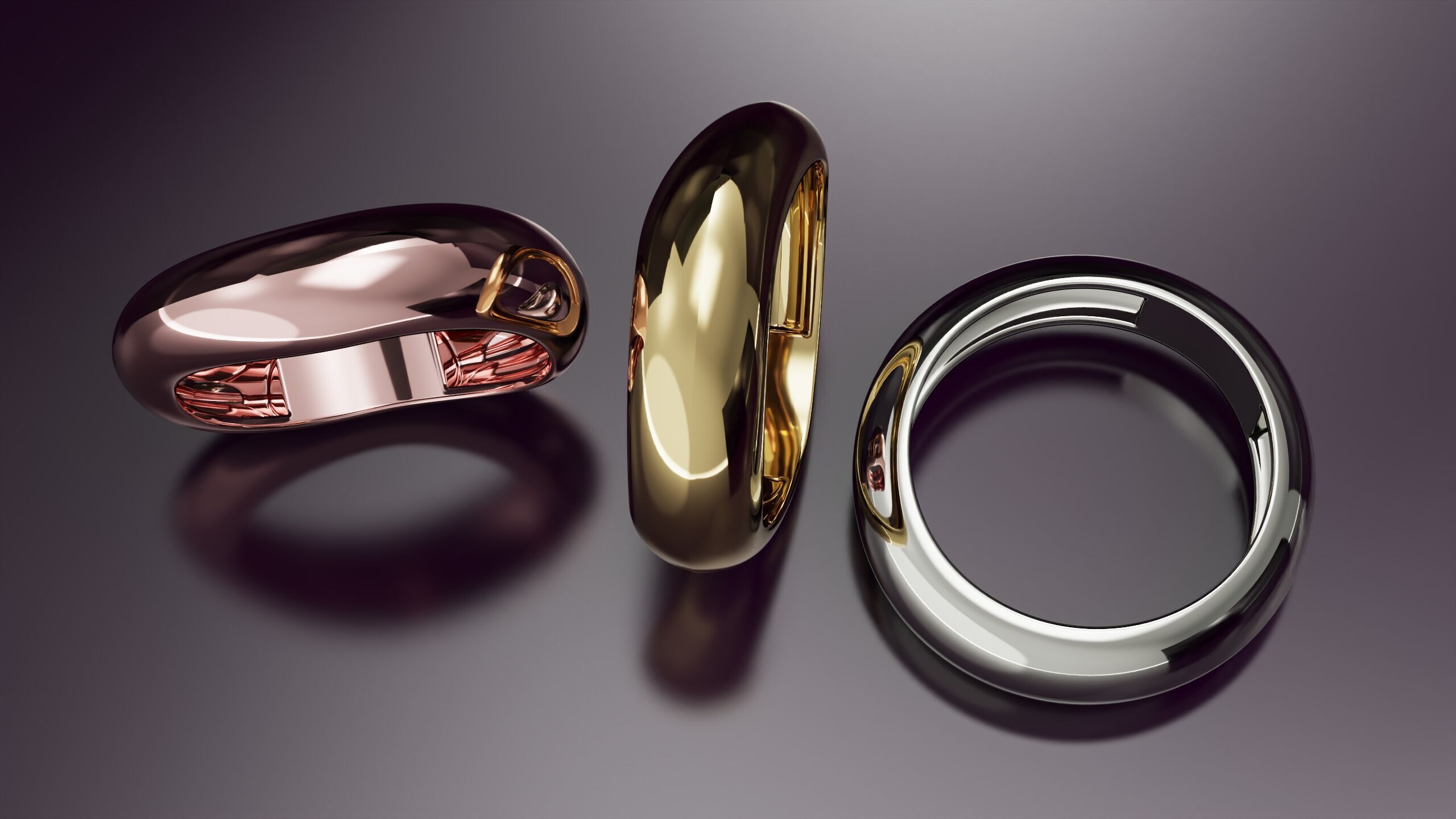  free form ring N12  3D print model_4