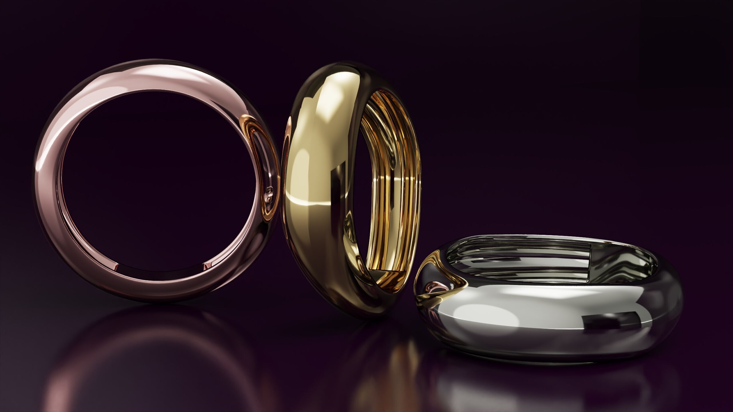  free form ring N12  3D print model_3