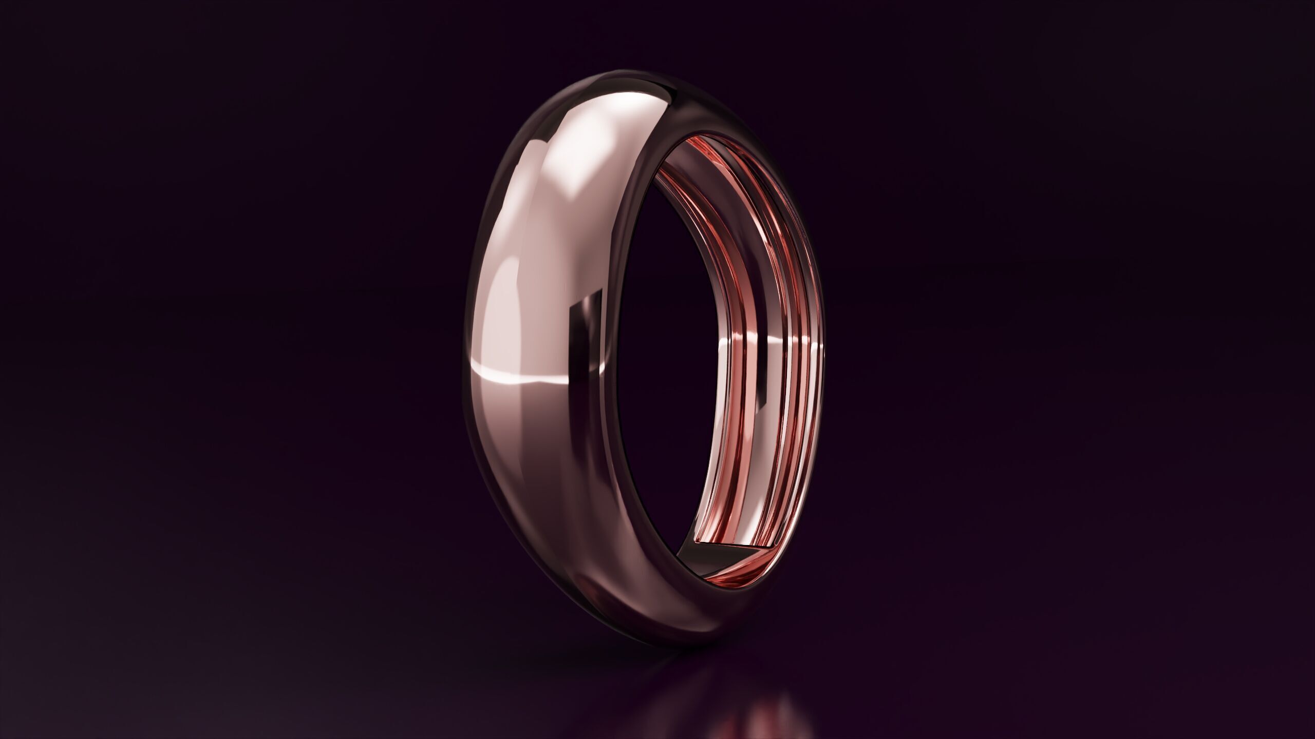 free form ring N12  3D print model_2